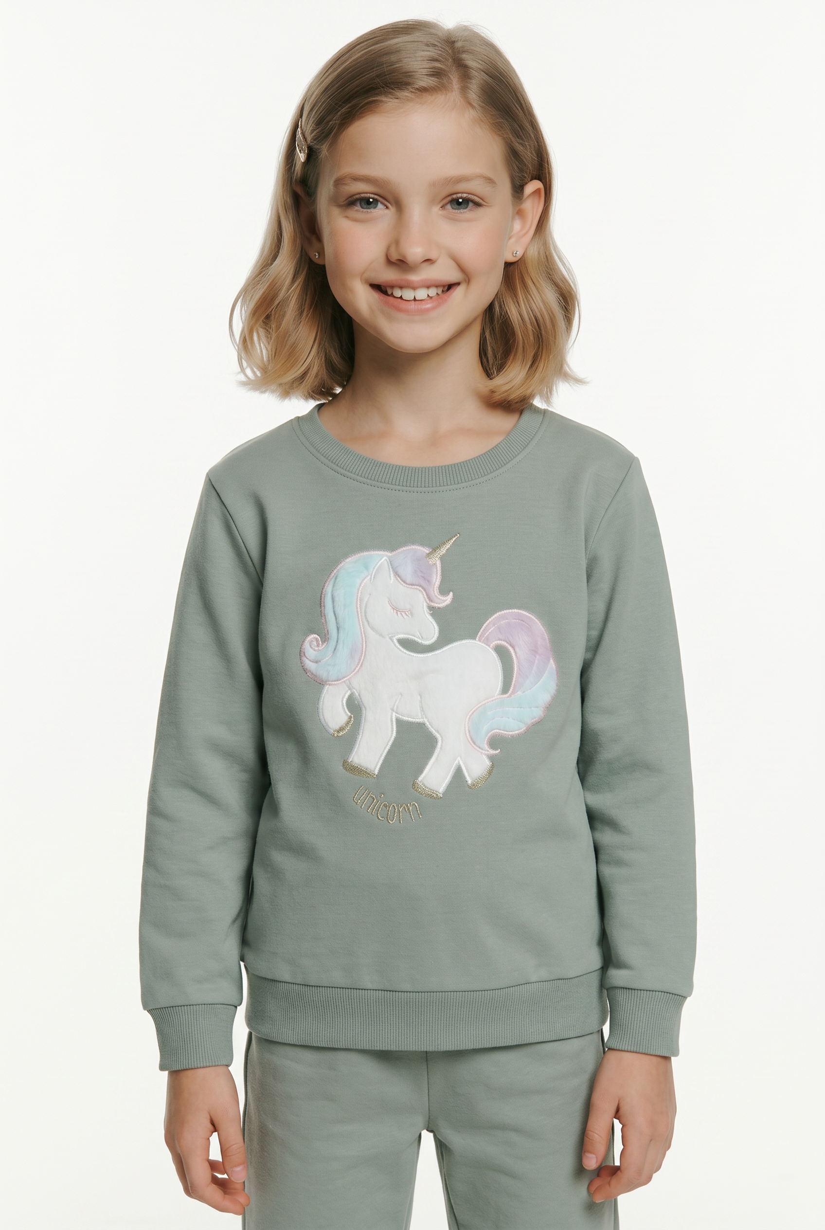 Name It Sweatshirt »NMFKISA LS SWEAT UNB BOX«, Baumwollmischung, regular fit
