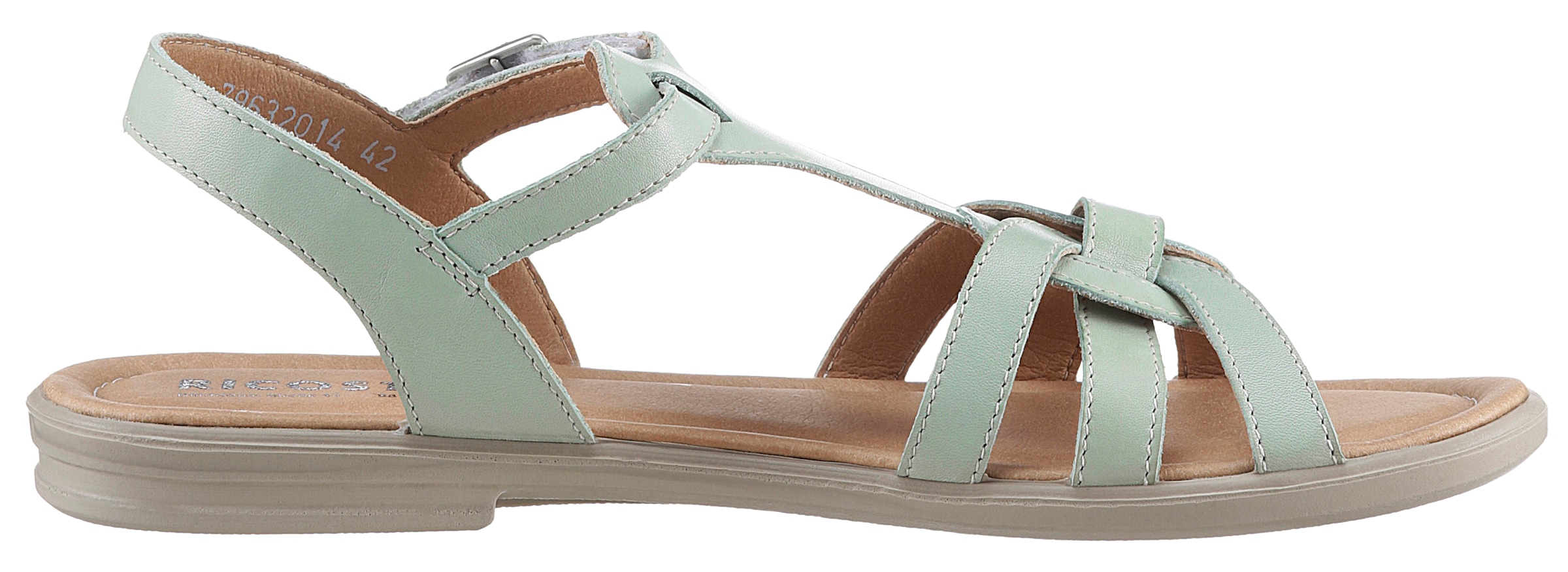 Ricosta Riemchensandale »Birte WMS: mittel«, Sommerschuh, Sandalette, Klettschuh, mit Klettverschluss