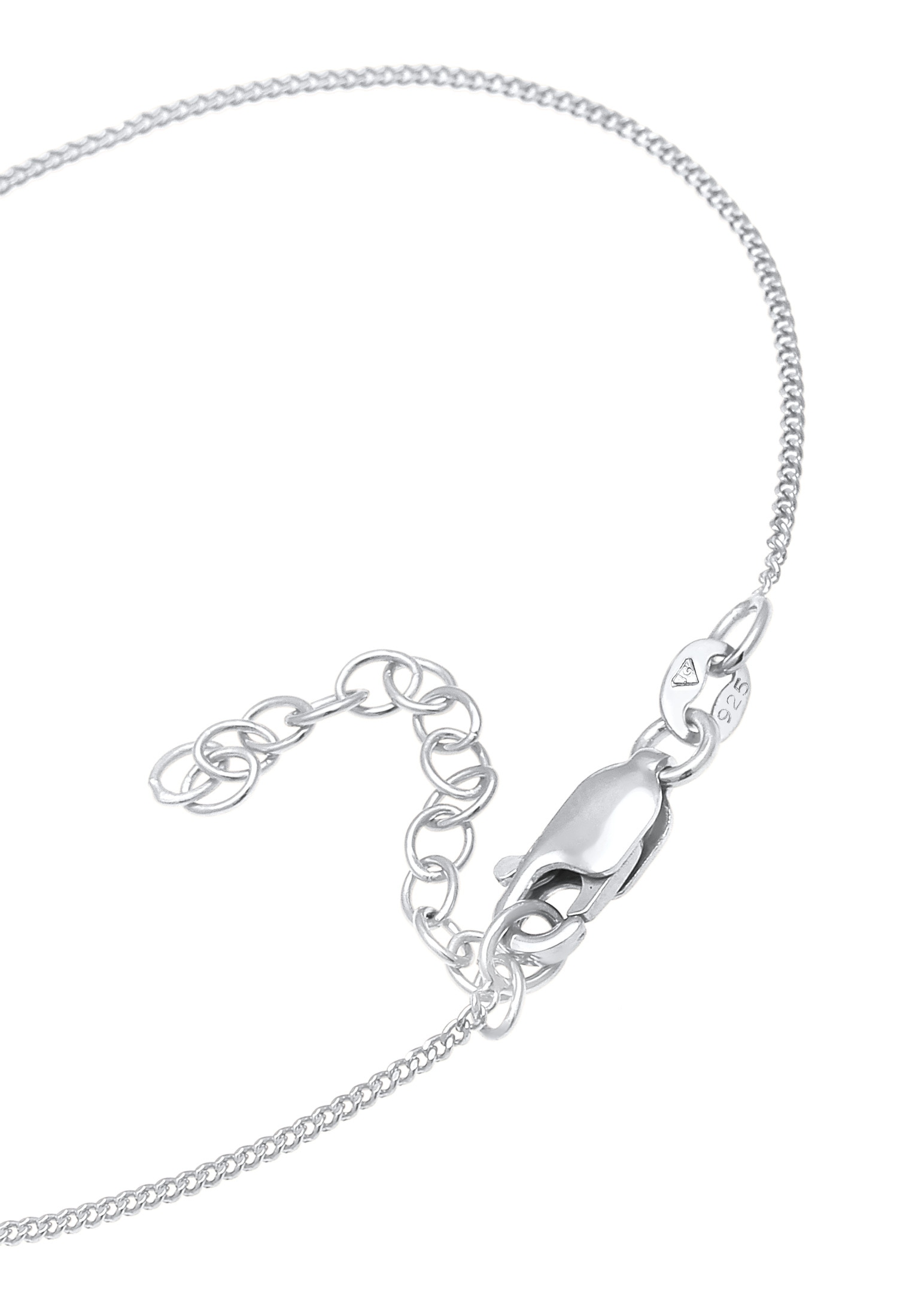 Elli DIAMONDS Armkette »Armband Solitär Viereck Diamant (0.1 ct.) 925 Silber«