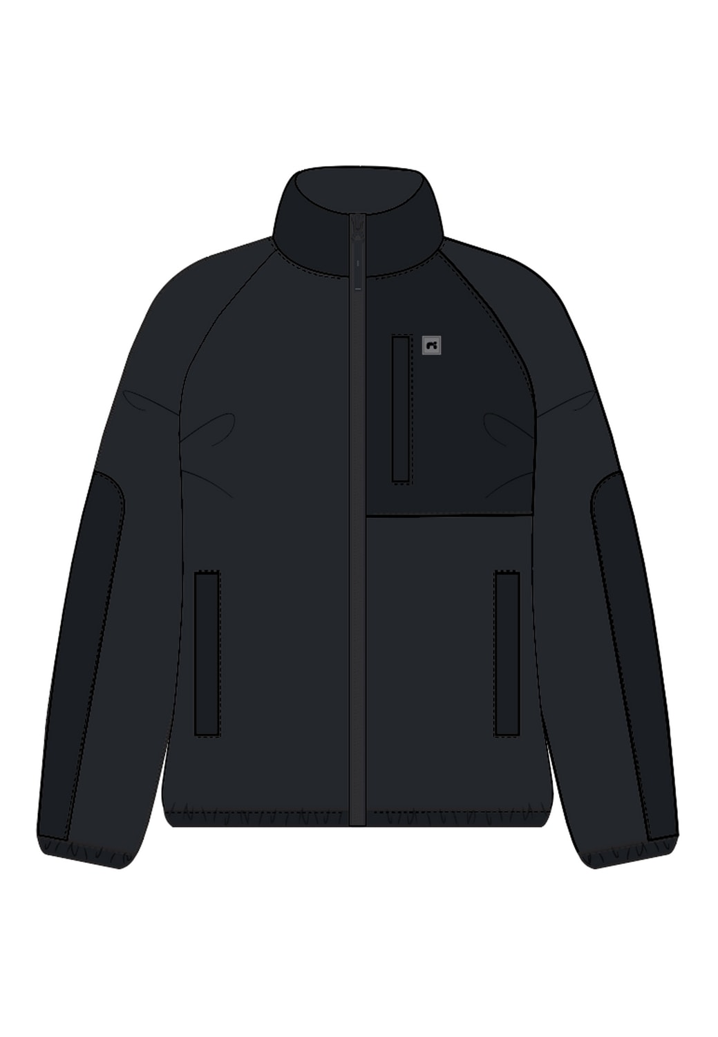 Name It Fleecejacke »NKNMYLES FLEECE JACKET NOOS«, ohne Kapuze, im Materialmix und cooler Colorblocking-Optik