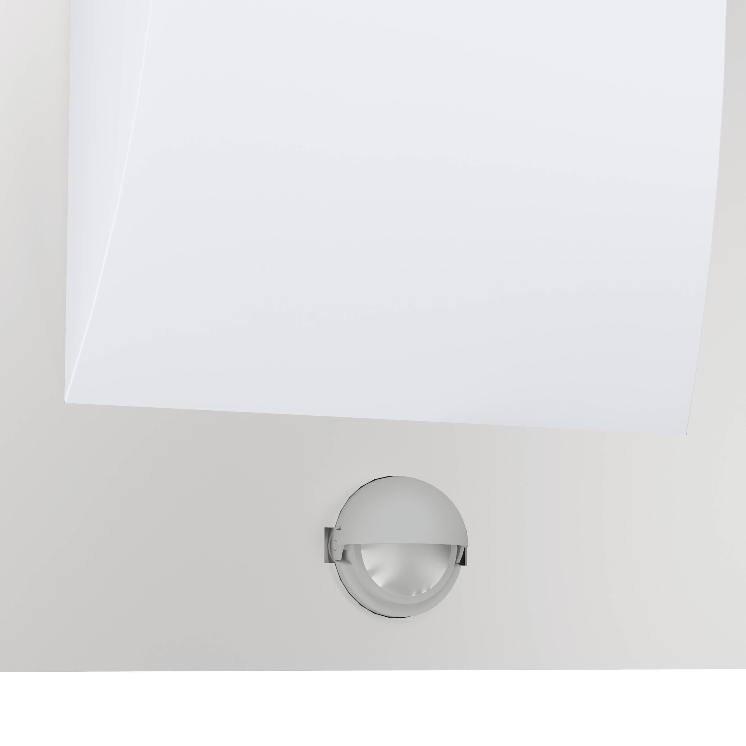 EGLO Wandleuchte »Verres Außen-Wandlampe, Außenleuchte, silber, weiß, IP44, Außenlampe« E27 1 Stk. Wand-/Deckenleuchte - L18 x H29 x AL9 cm - edelstahl, weiß