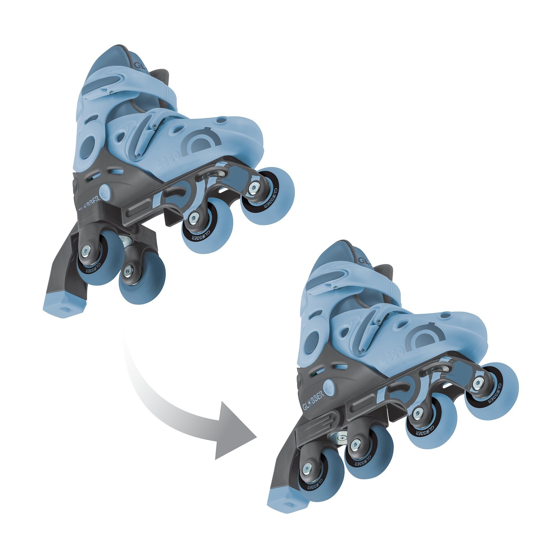 Globber Inlineskates »LEARNING SKATES 2in1, Gr. 30,33«