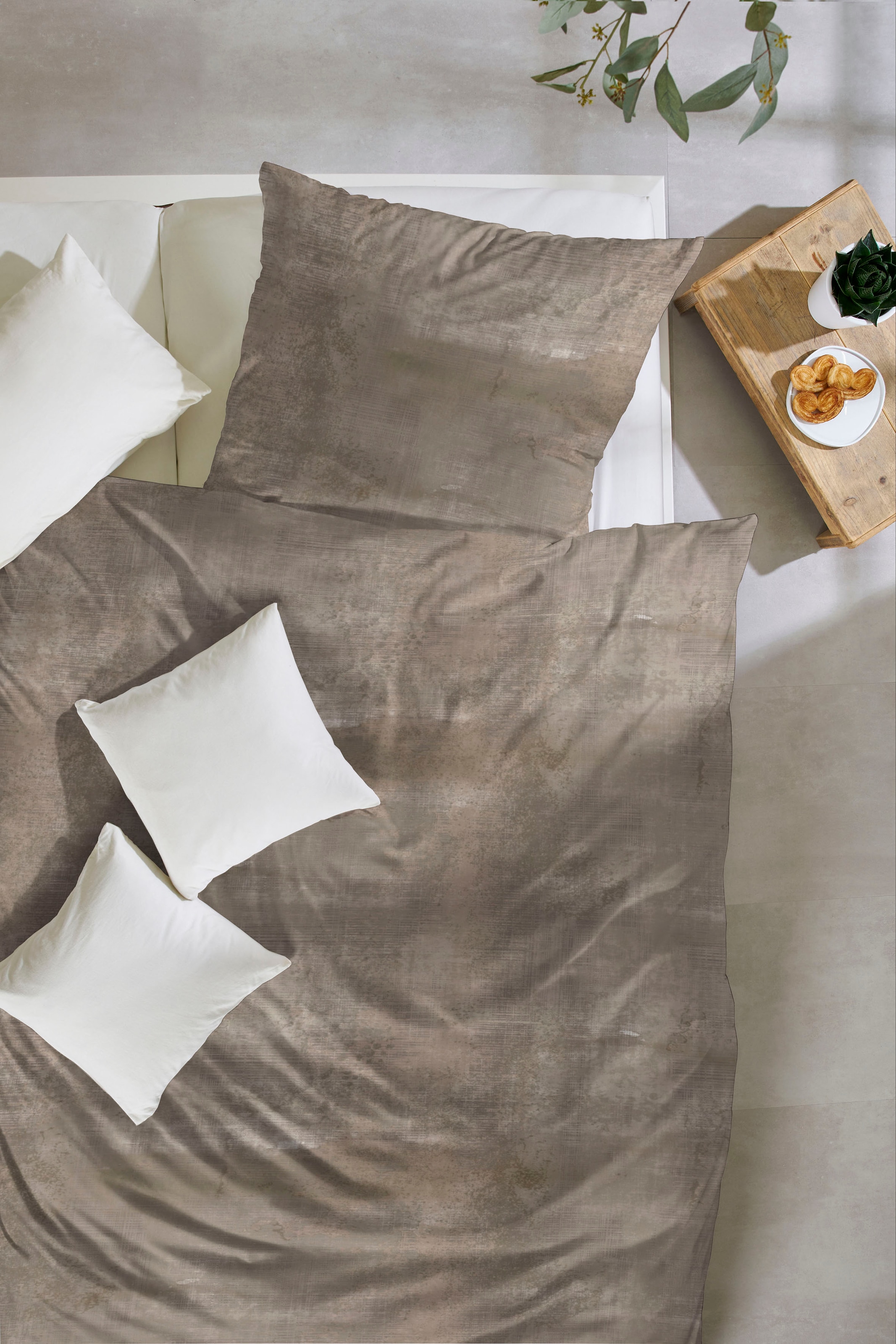 Primera Bettwäsche »Mako-Satin-Bettwäsche«, Mit der Trendfarbe im Herbst