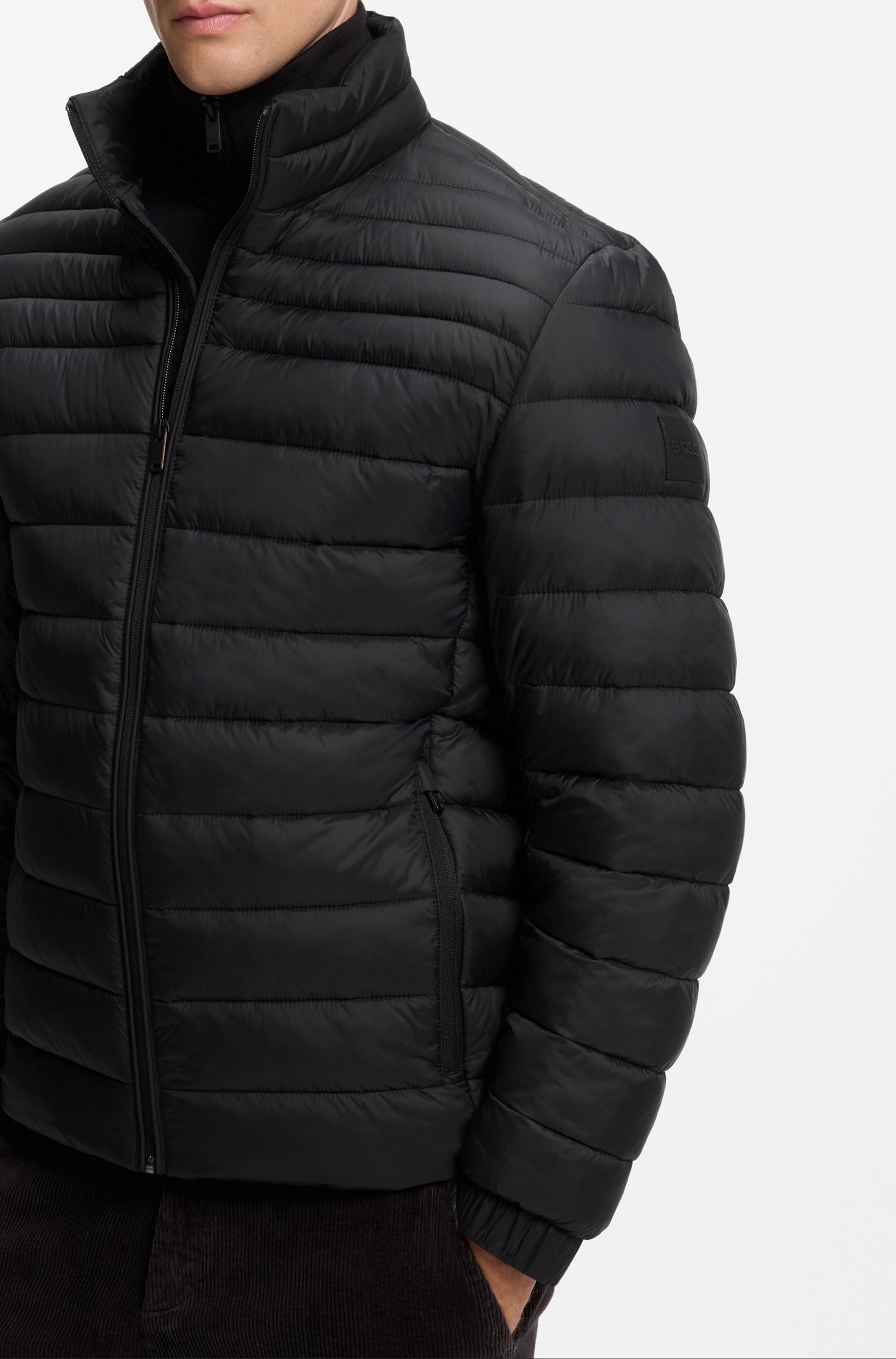 BOSS ORANGE Steppjacke »Oden« ohne Kapuze mit Stehkragen, slim fit, federleicht wasserabweisend