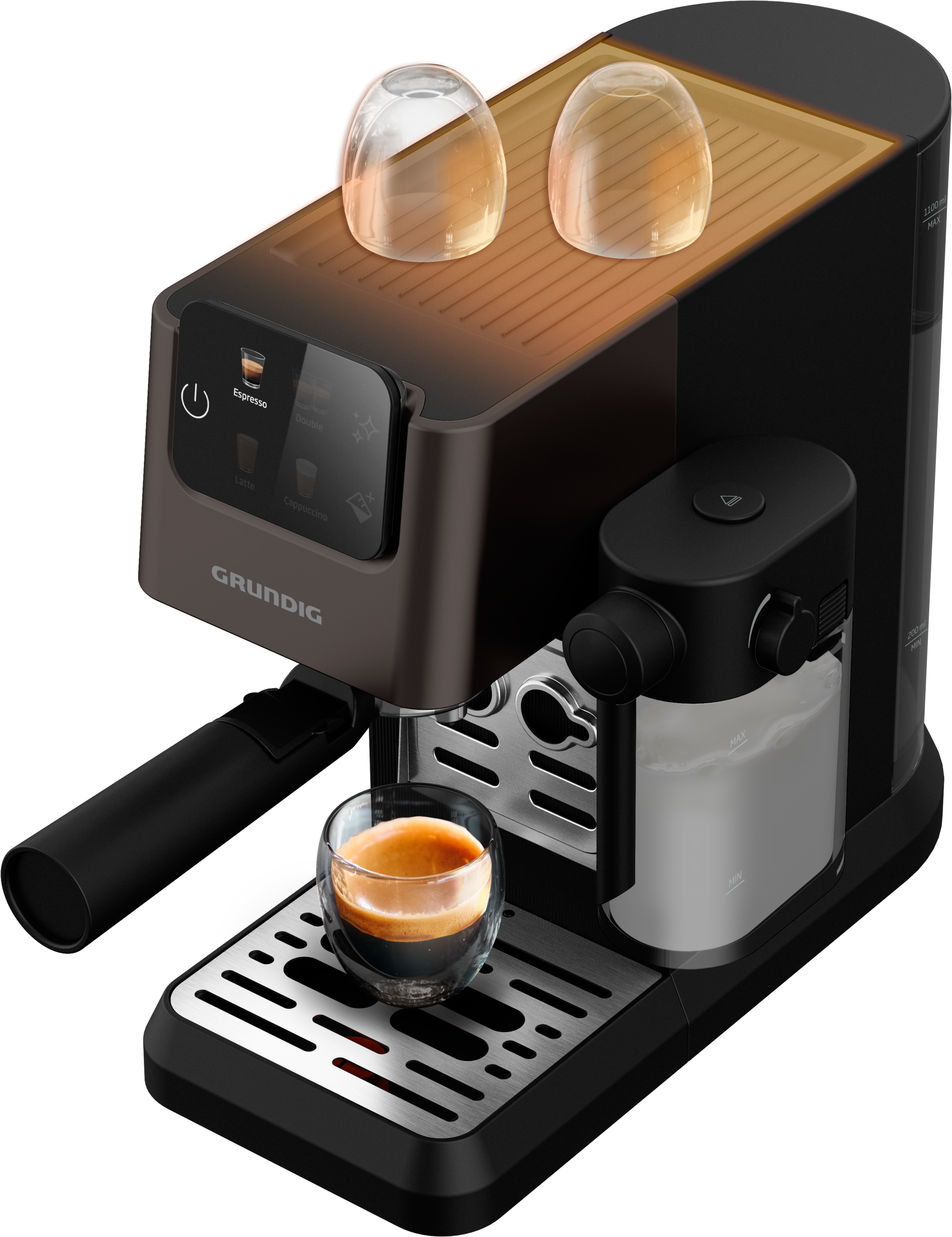 Grundig Espressomaschine »KSM 5330«, mit integriertem Milchbehälter