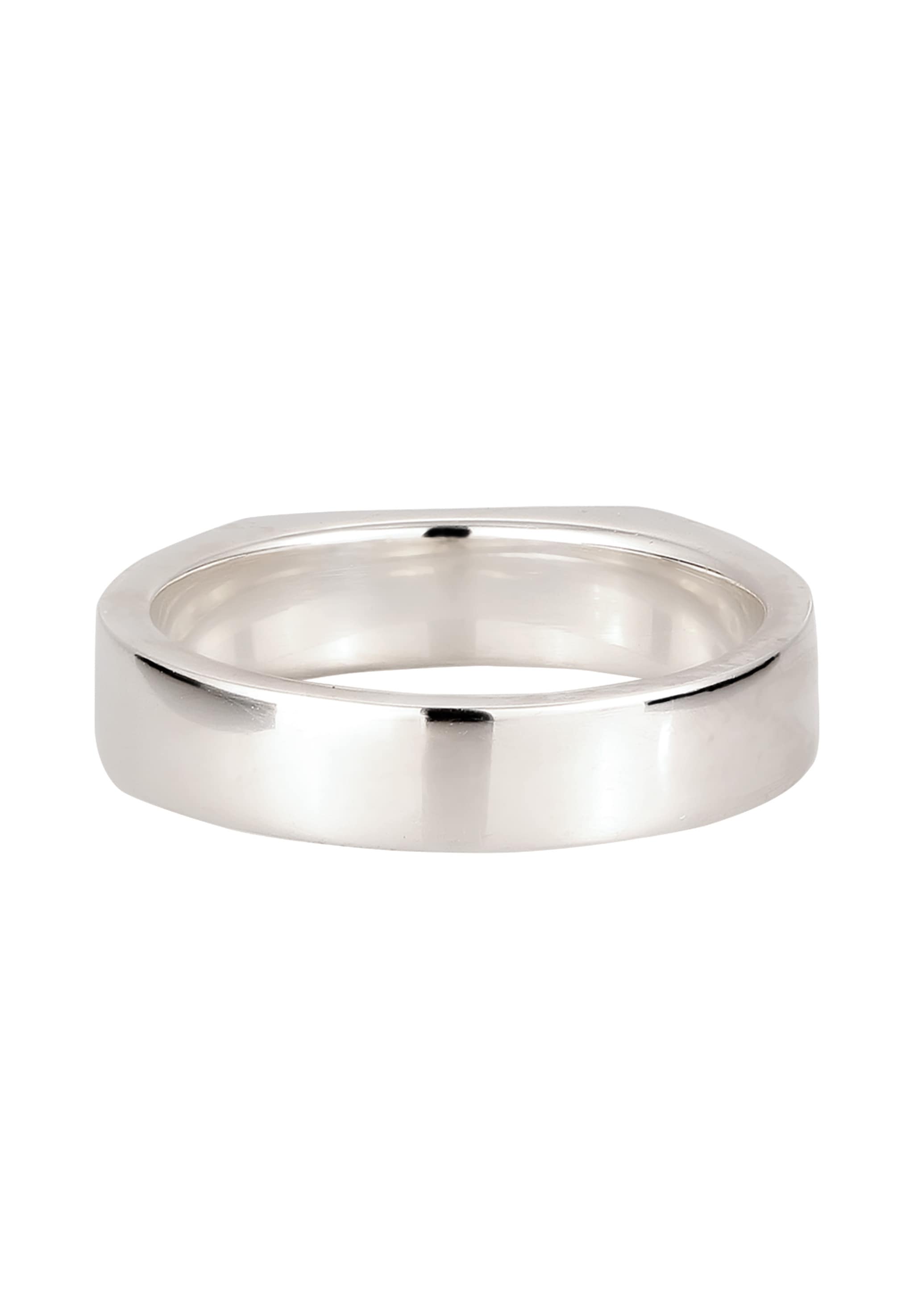 Kuzzoi Silberring »Ring Siegelring mit Kristallen von Swarovski® 925 Sterling Silber«