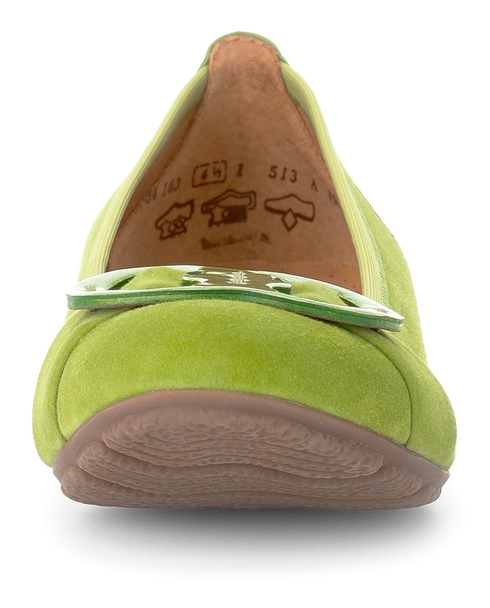 Gabor Ballerina, flache Schuhe, Slipper mit Hovercraft Luftkammern-Laufsohle