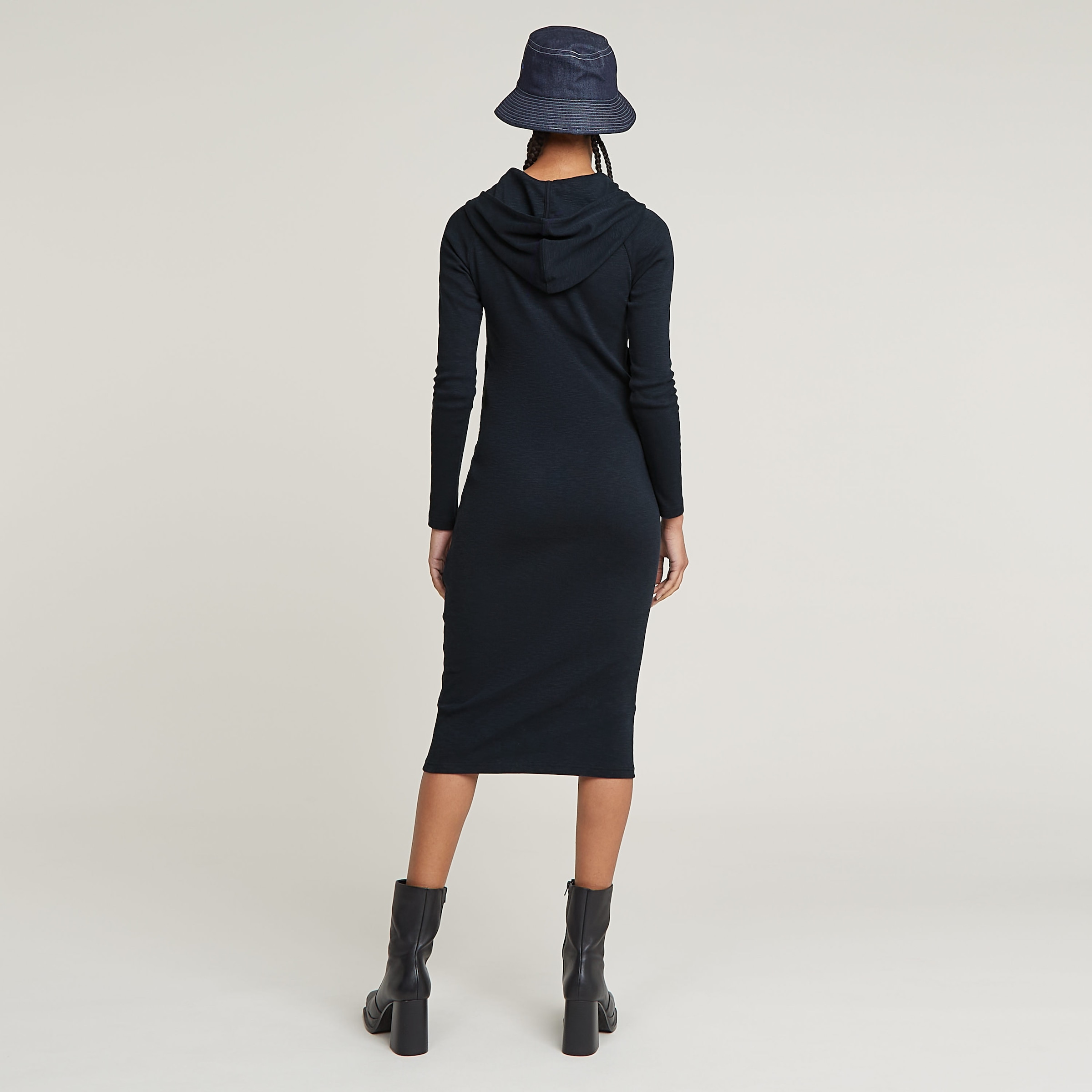 G-STAR Sommerkleid »Half Zip Hdd Slim Dress«, mit Kapuze