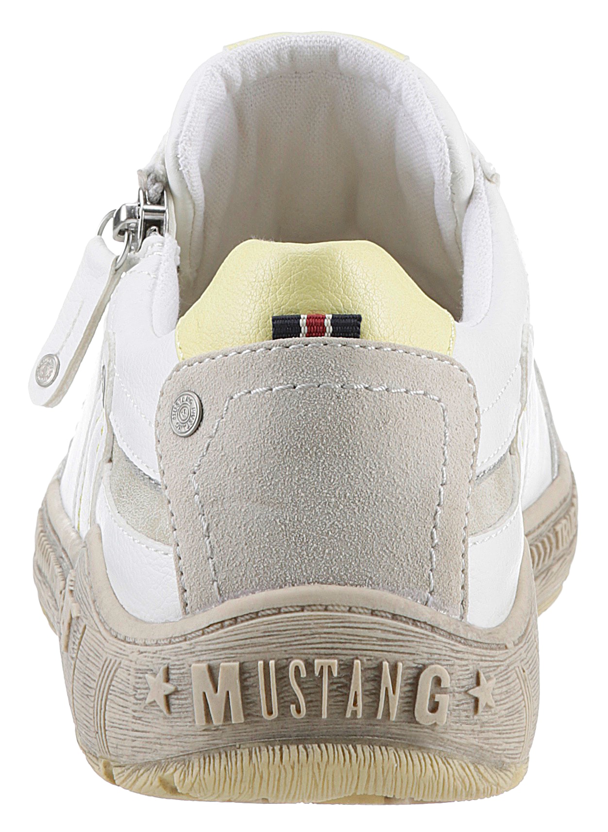 Mustang Shoes Sneaker, mit Kontrastbesätzen, Weite G, Freizeitschuh, Halbschuh, Schnürschuh