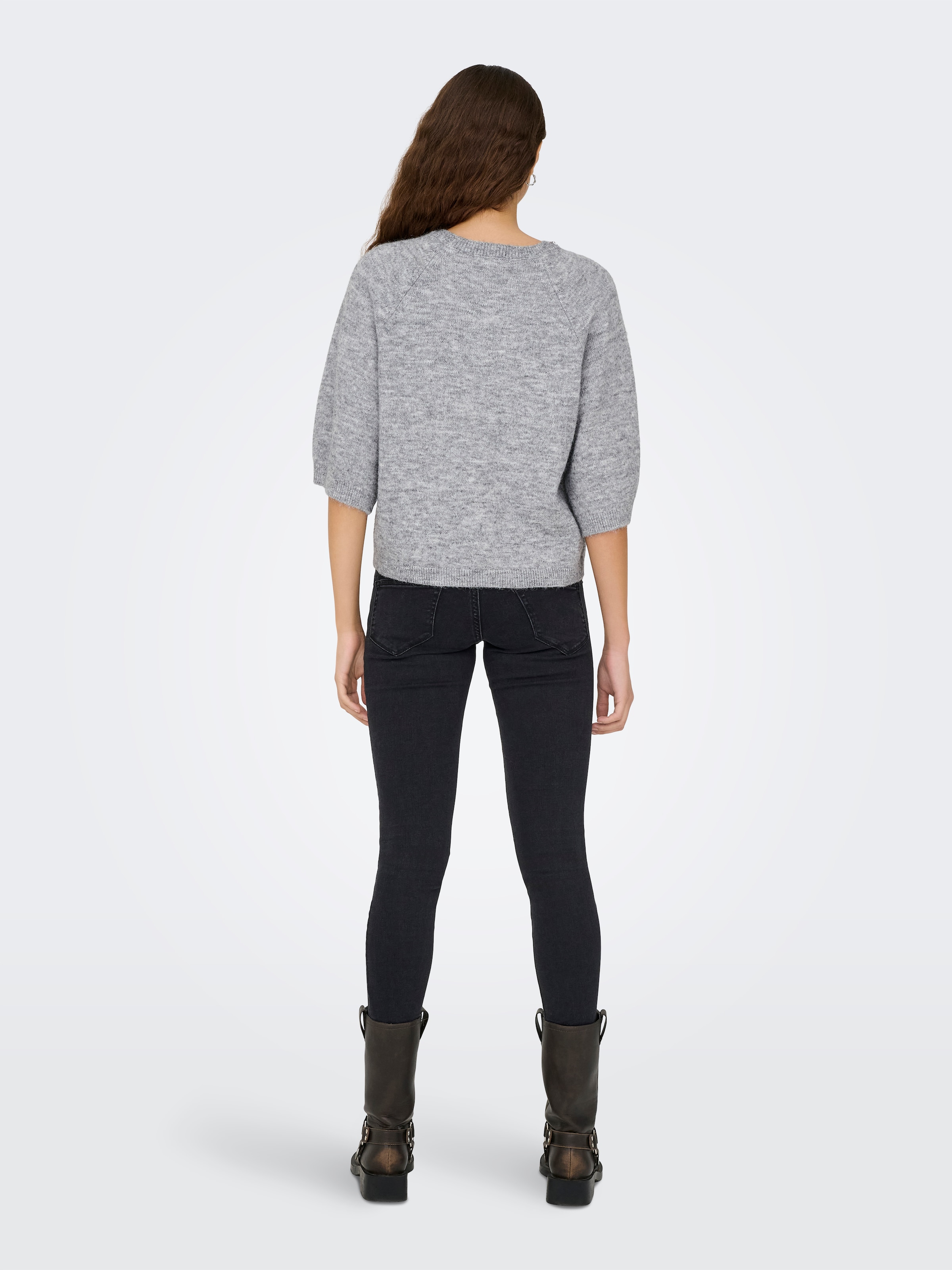JDY Strickpullover »JDYALVA LIFE 3/4 EMBELLISH PULL KNT NOOS« Materialmix