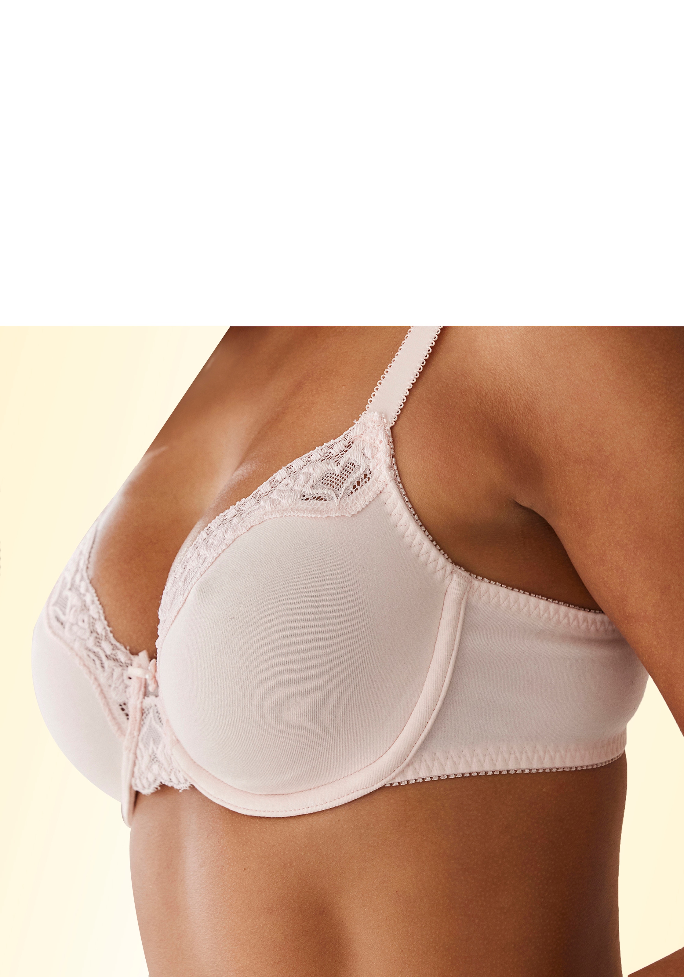 petite fleur Bügel-BH, (Packung, 2 Stück), mit zarter Jacquardspitze, Basic  Dessous bei ♕