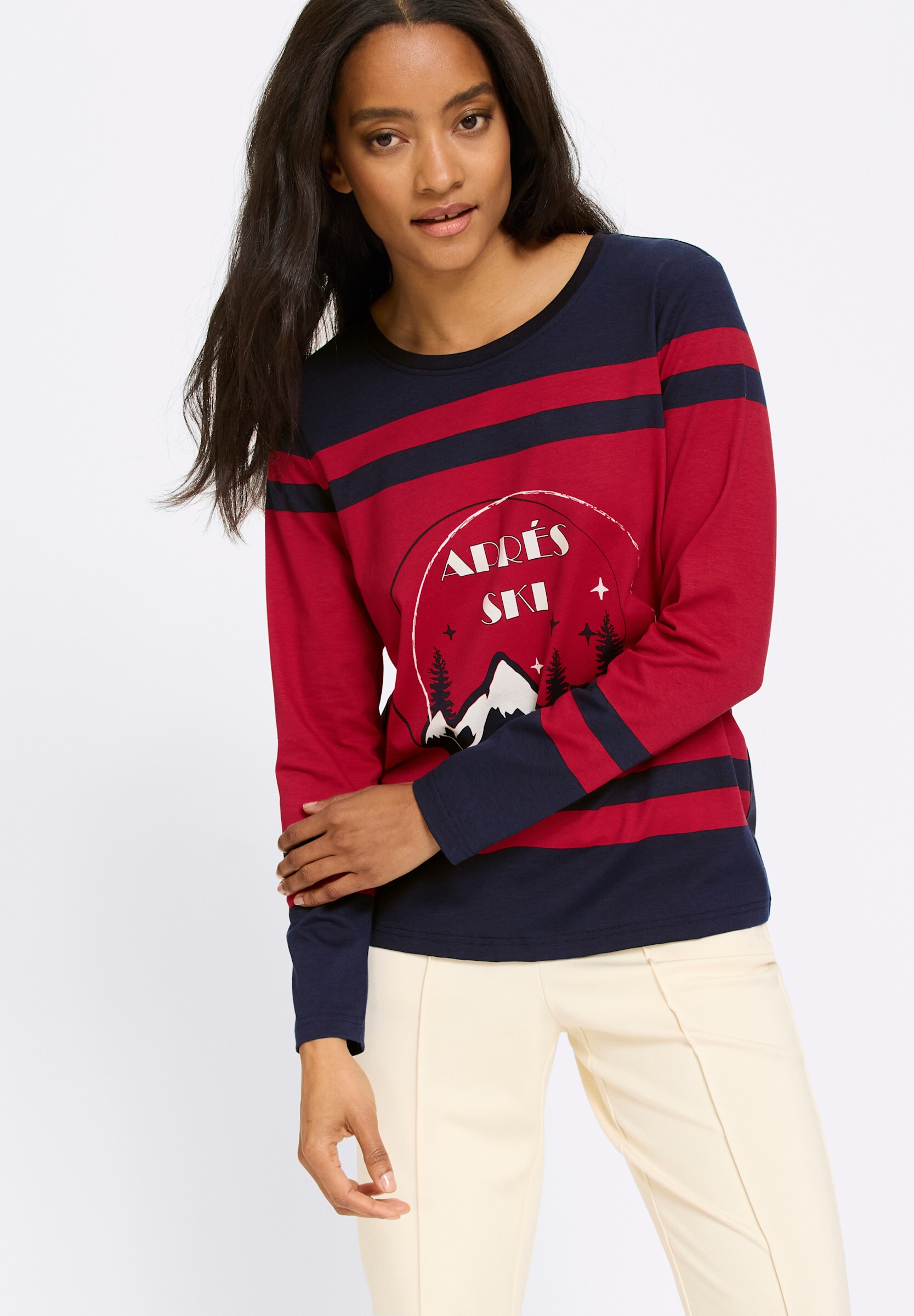 heine T-Shirt »Shirt Langarmshirt mit Print-Motiv«