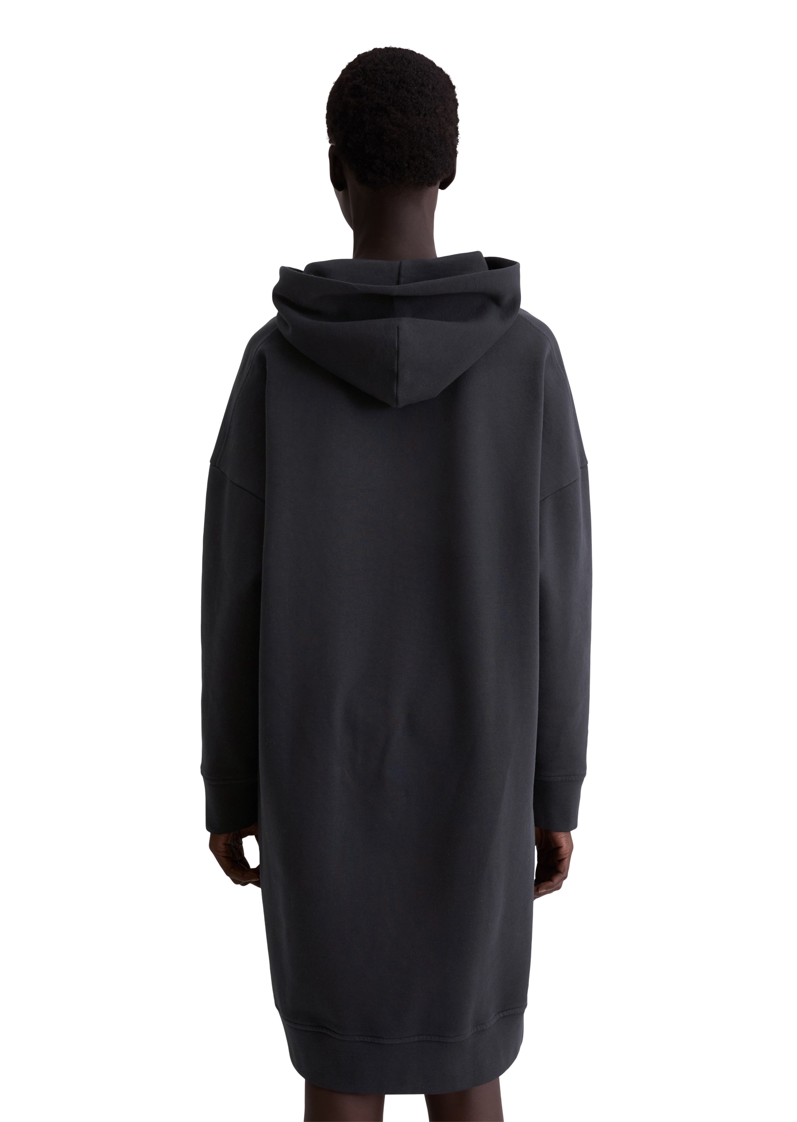 Marc O'Polo Sweatkleid »mit Kapuze« Ton-in-Ton-Markenstickerei