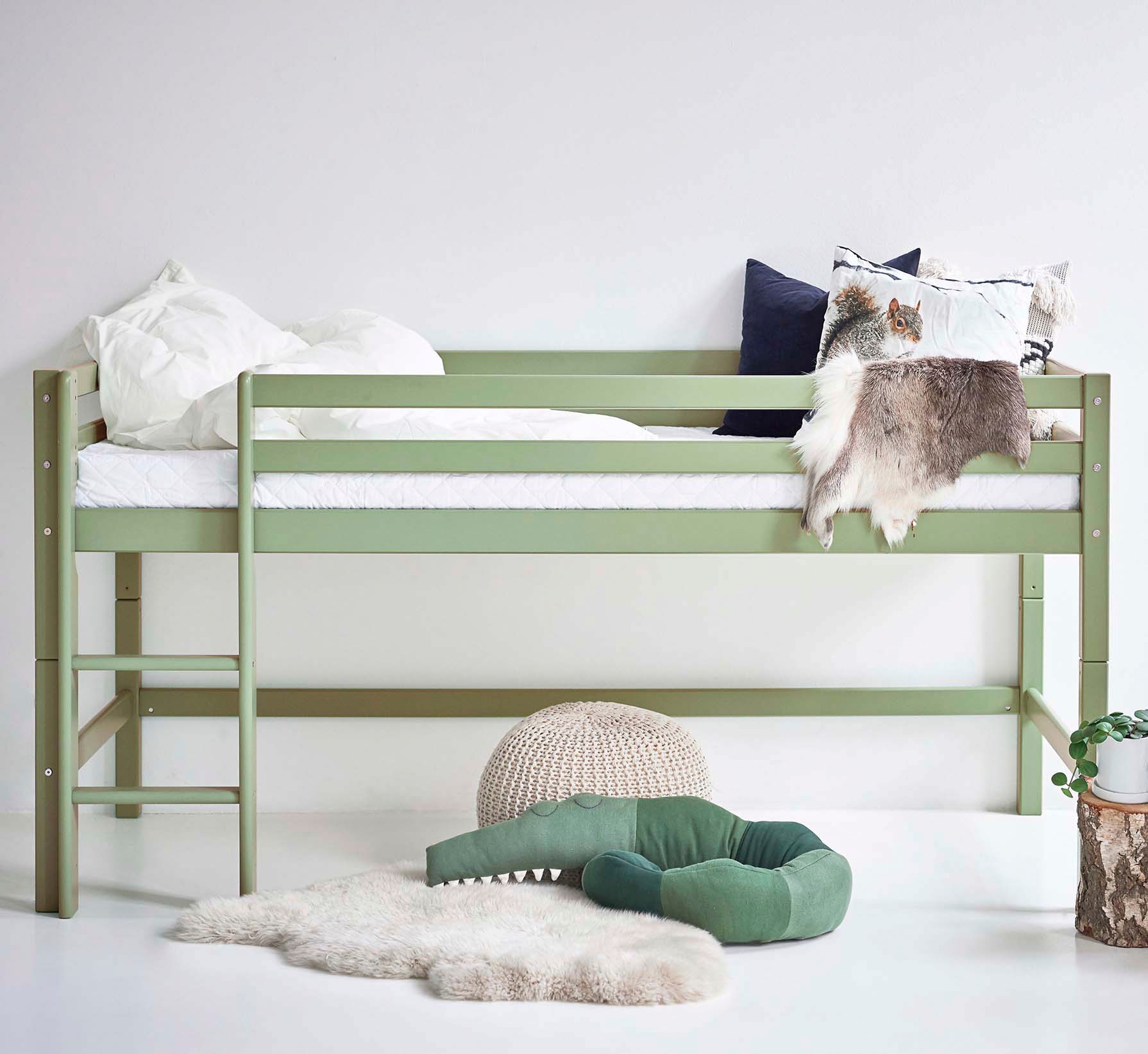 Hoppekids Hochbett »ECO Dream MY COLOR«, 90x200, umbaubar in Einzelbett