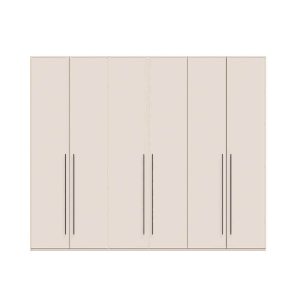 OTTO home Drehtürenschrank »Opera mit oder ohne Kranz inkl. LED-Bel. ,B 227,272,317 oder 362 cm« UV lackiert, Soft Close Funktion, Höhenverstellbare Füße