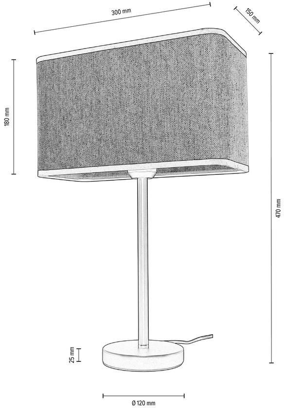 andas Tischleuchte »Virrat, im skandinavischen Stil«, 1 flammig, Leuchtmittel E27 | Leuchtmittel wechselbar, Tischlampe mit Leinenschirm, im zeitlosen Design, Made in Europe