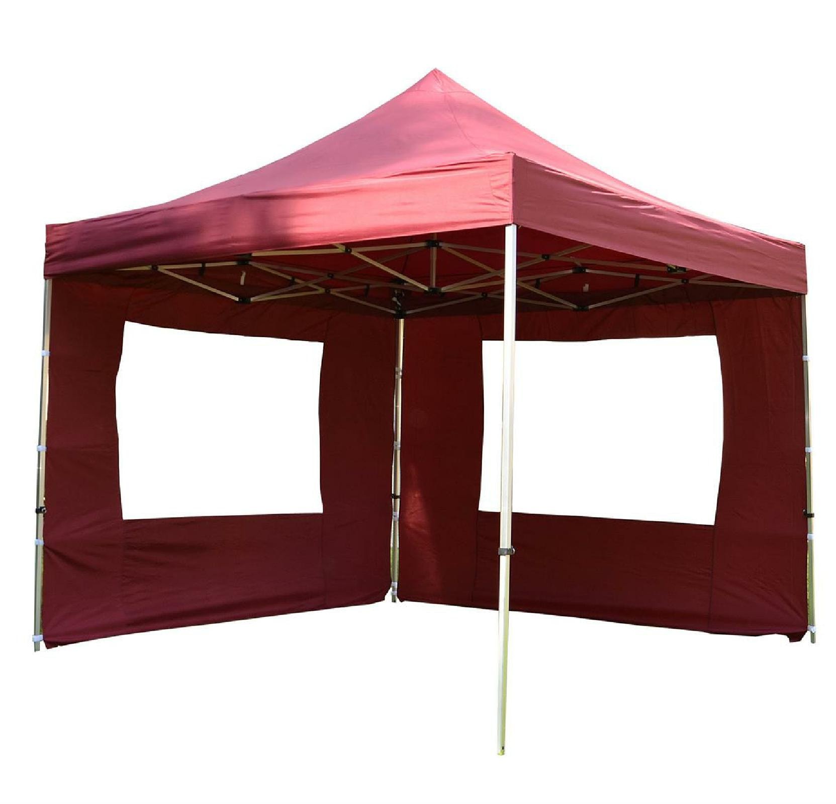 VCM Pavillon »Aluminium-Faltpavillon burgund-rot«