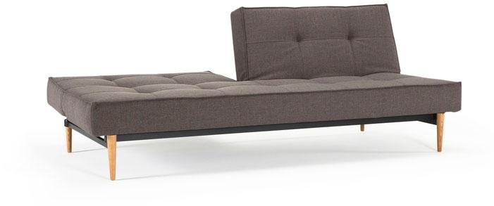 INNOVATION LIVING ™ Schlafsofa »Splitback, Rückenlehnen einzeln verstellbar, komfortabel mit Federkern«, mit hellen Styletto Beinen, in skandinavischen Design
