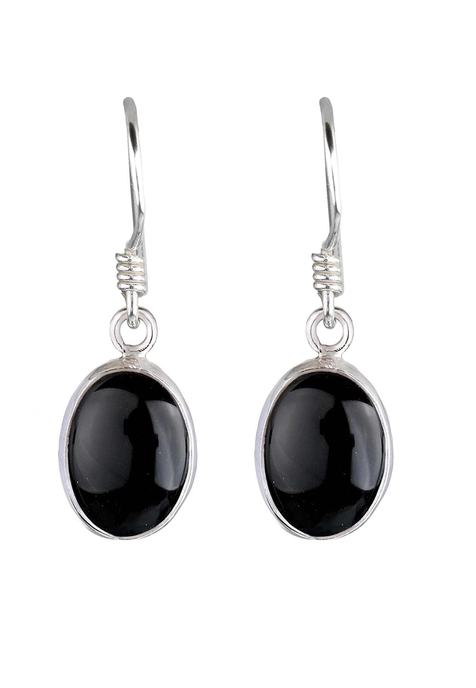 Elli Paar Ohrhänger »Ohrringe Onyx Edelstein 925 Sterling Silber«