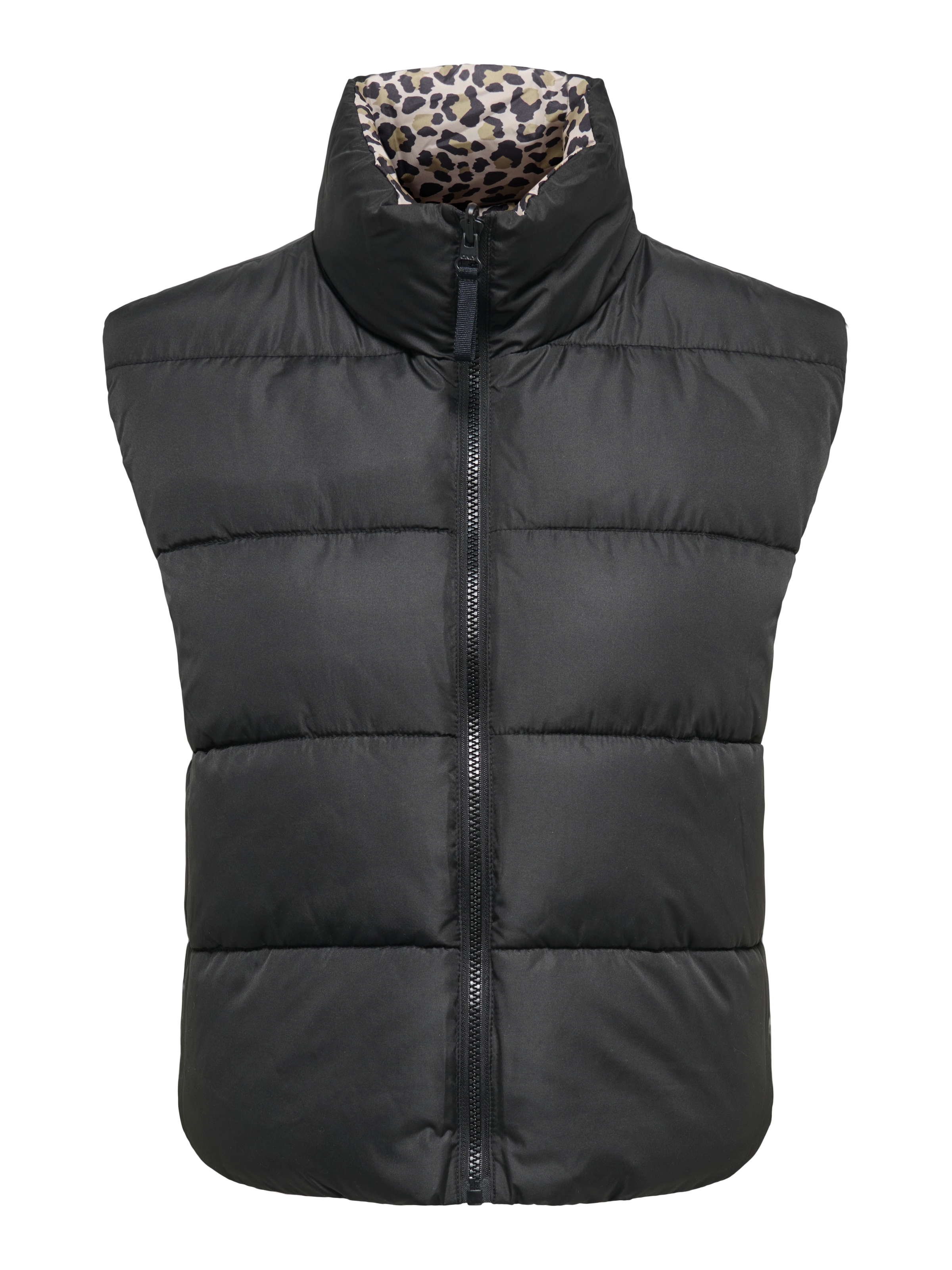ONLY CARMAKOMA Steppweste »CARNEWTAMMY REVERSIBLE VEST OTW« Polyester, beidseitig tragbar, zum Wenden, Animal-Print