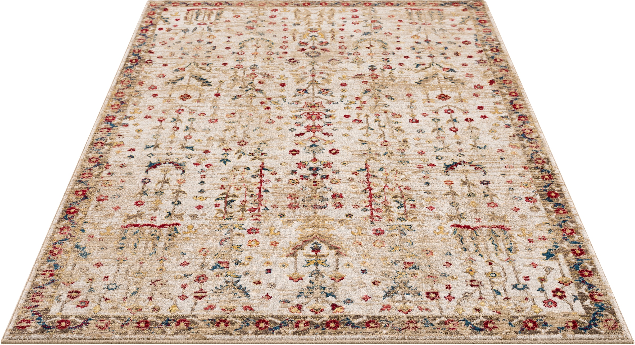 Teppich »Clovis«, rechteckig, Teppich im Orient-Design, mit Bordüre, Vintage