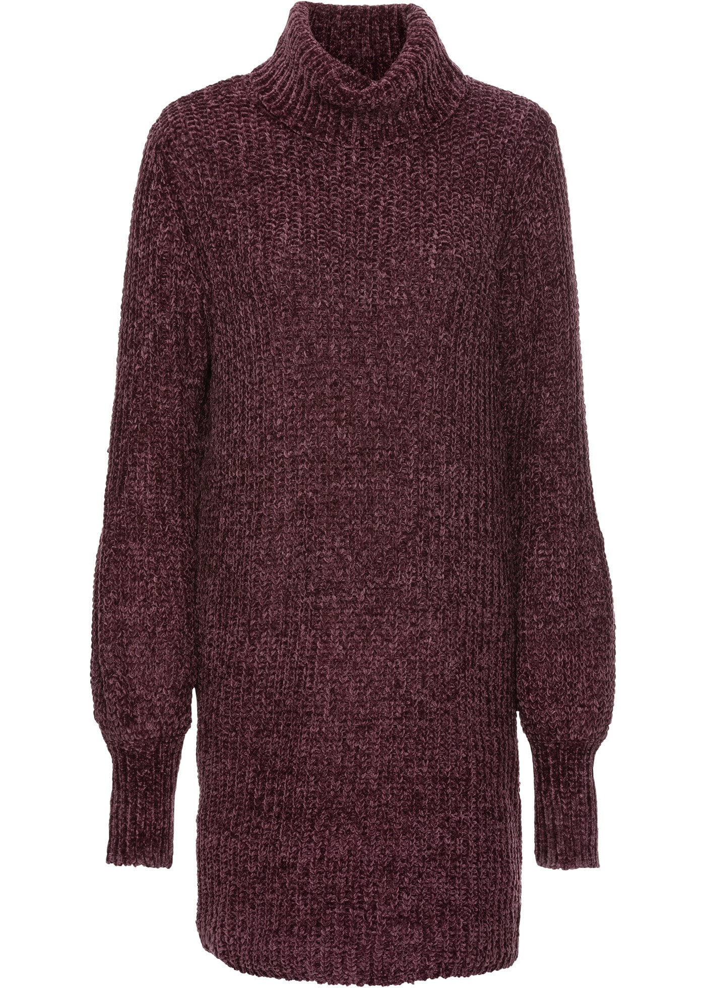 bonprix Strickkleid »Chenille Strickkleid aus recyceltem Polyester« für eleganten Look, aus Chenille-Qualität, aus recyceltem Polyester