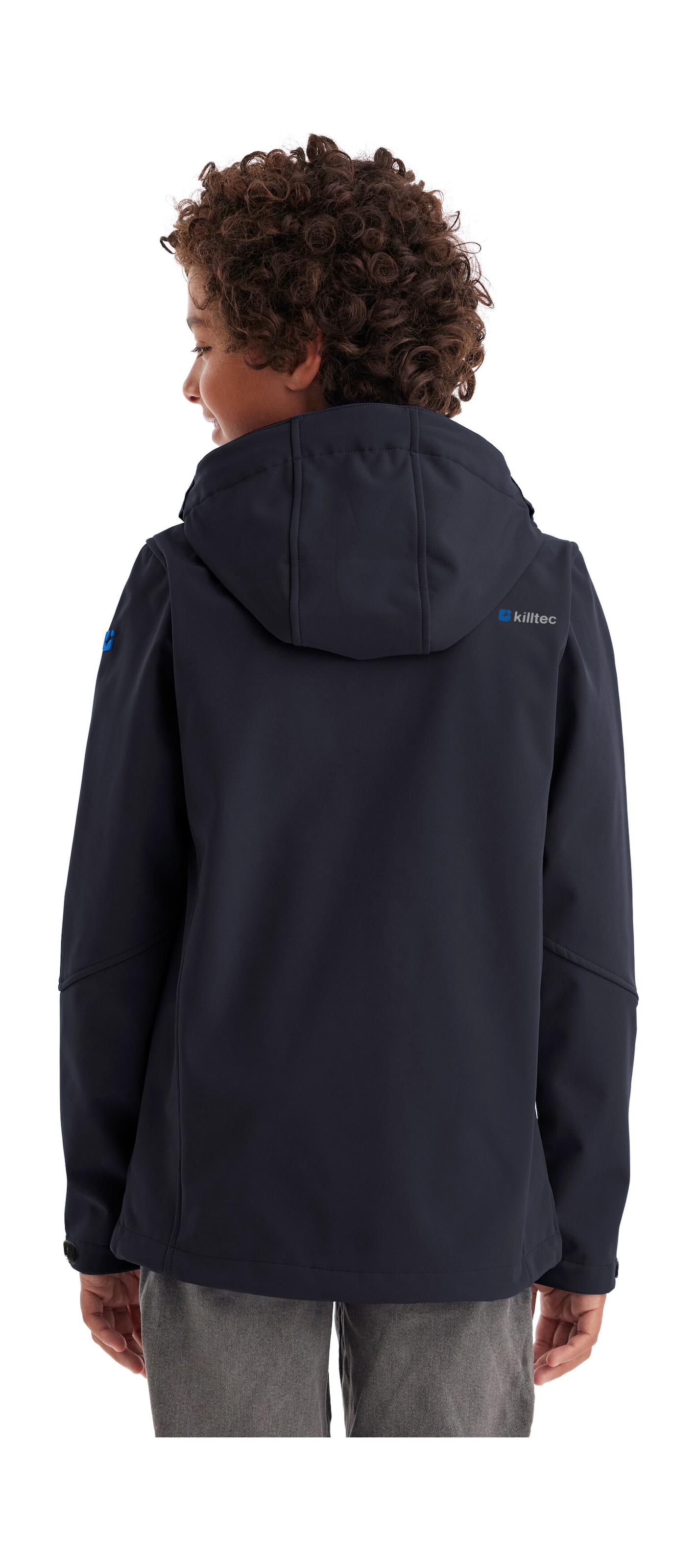 Killtec Softshelljacke »Jungen Softshelljacke«, Wasserabweisende Softshelljacke mit Fleece und verstellbaren Details