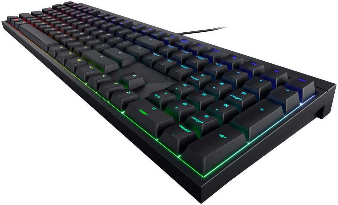Cherry Gaming-Tastatur »MX 2.0S«, (Fn-Tasten-Gaming-Modus-Lautstärkeregler-Multimedia-Tasten-USB-Anschluss-Windows-Sperrtaste-Ziffernblock-Anpassbare Höhe)