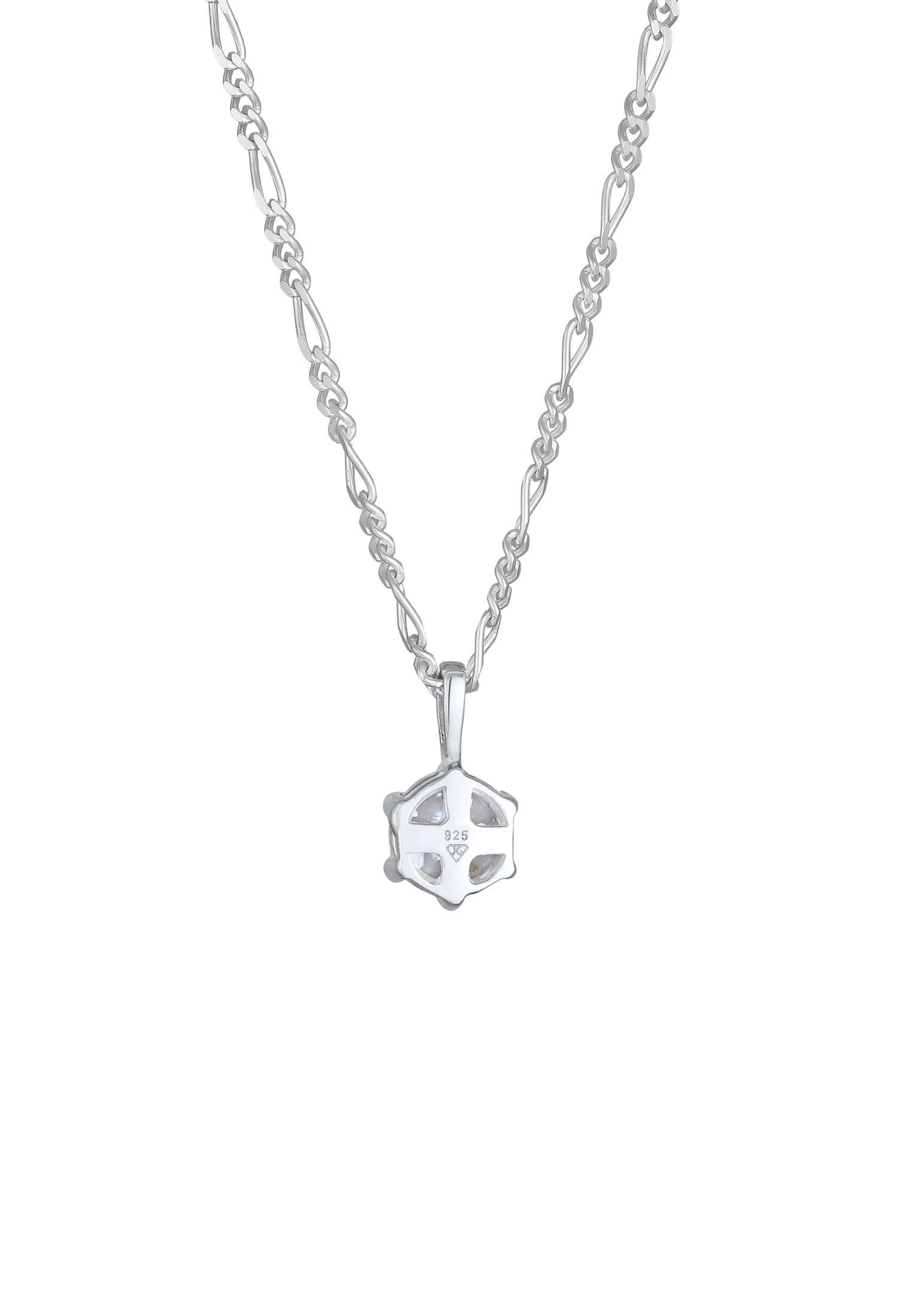 Kuzzoi Kette mit Anhänger »Halskette Zirkonia Solitär 925 Sterling Silber«