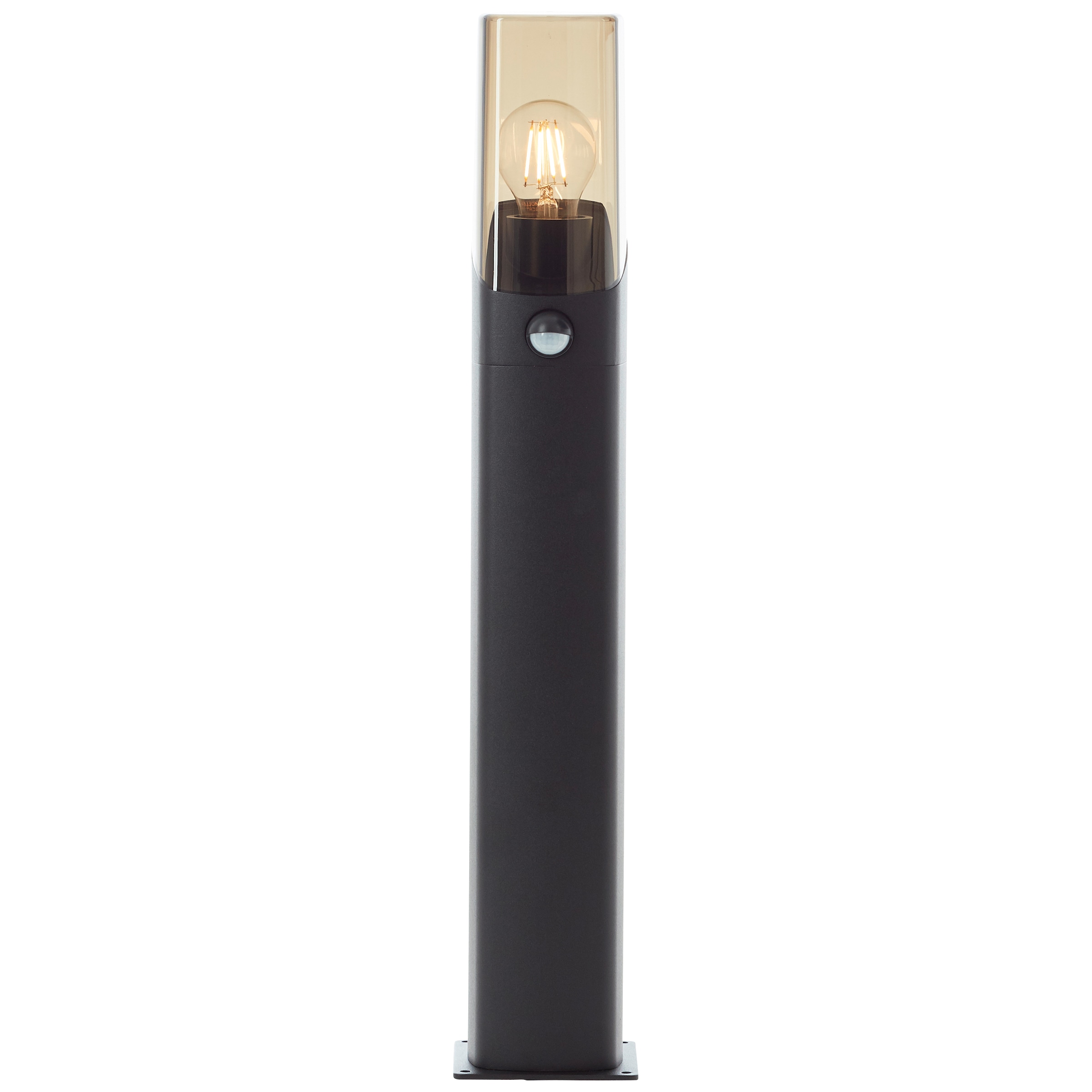 Brilliant Außen-Stehlampe »Minou«, 1 flammig, Leuchtmittel E27 | ohne Leuchtmittel, Außenstandleuchte Bewegungsmelder, 60 cm, E27, Alu-Druckguss, schwarz