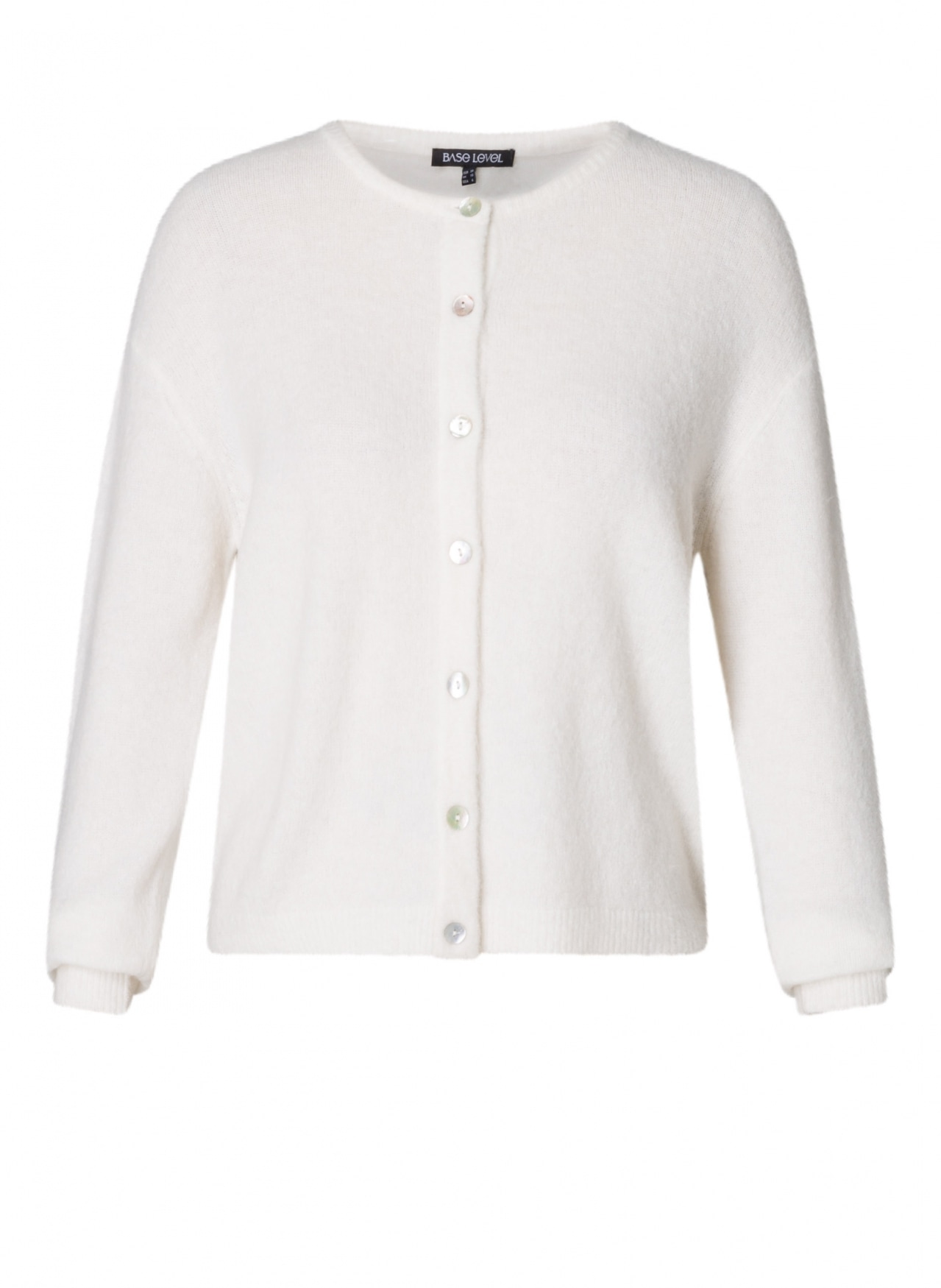 Base Level Curvy Cardigan »Yulia«, mit Woll-Anteil und Knopfleiste