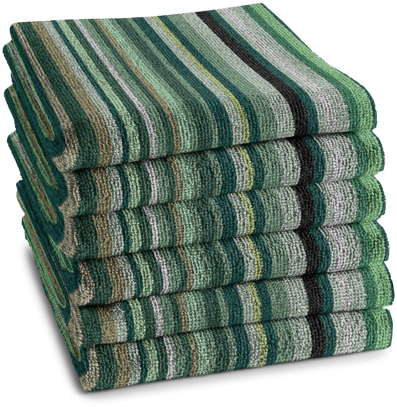 DDDDD Geschirrtuch »Over the rainbow«, (Set, 6 tlg.), Küchenhandtuch aus weicher Frottee, 50 x 55 cm
