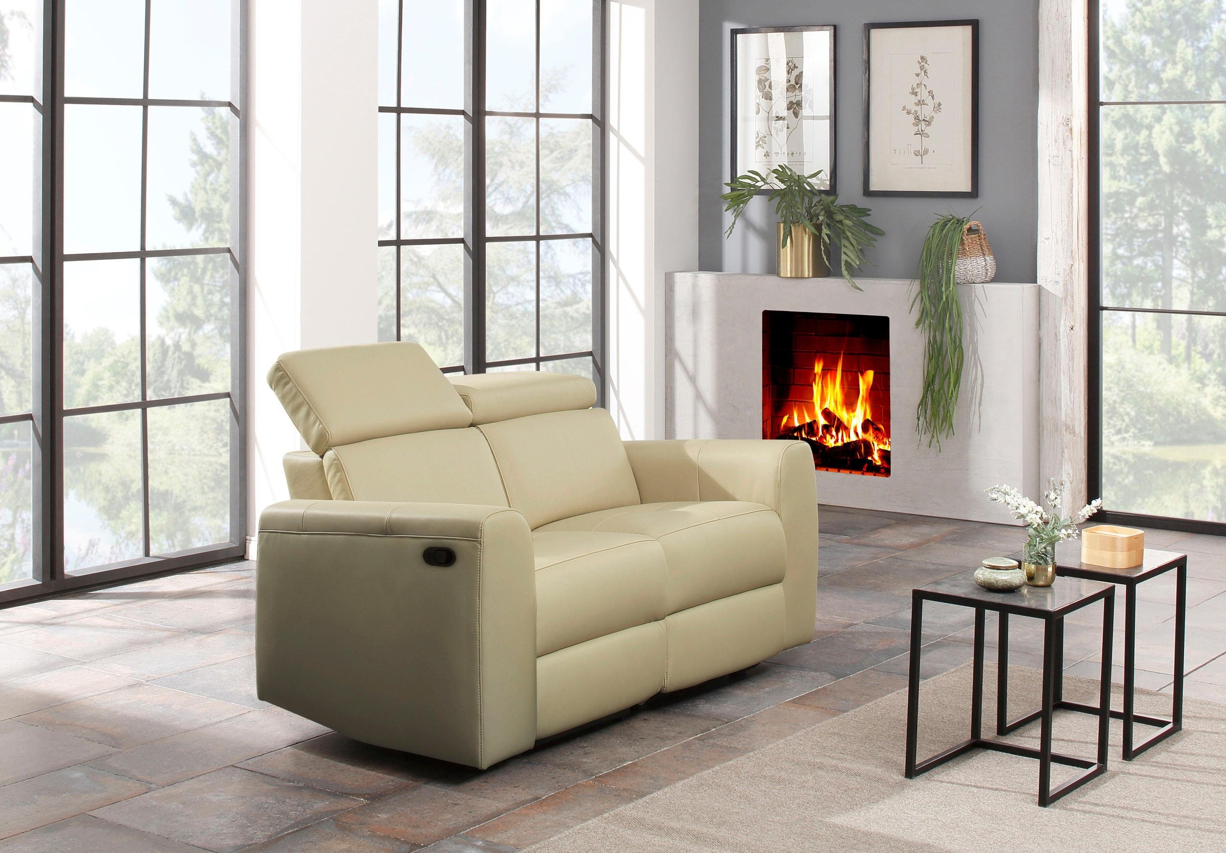 Home affaire 2-Sitzer »Sentrano«, 152 cm, man. o. elektr. Relaxfunktion und USB/Kopfverstellung