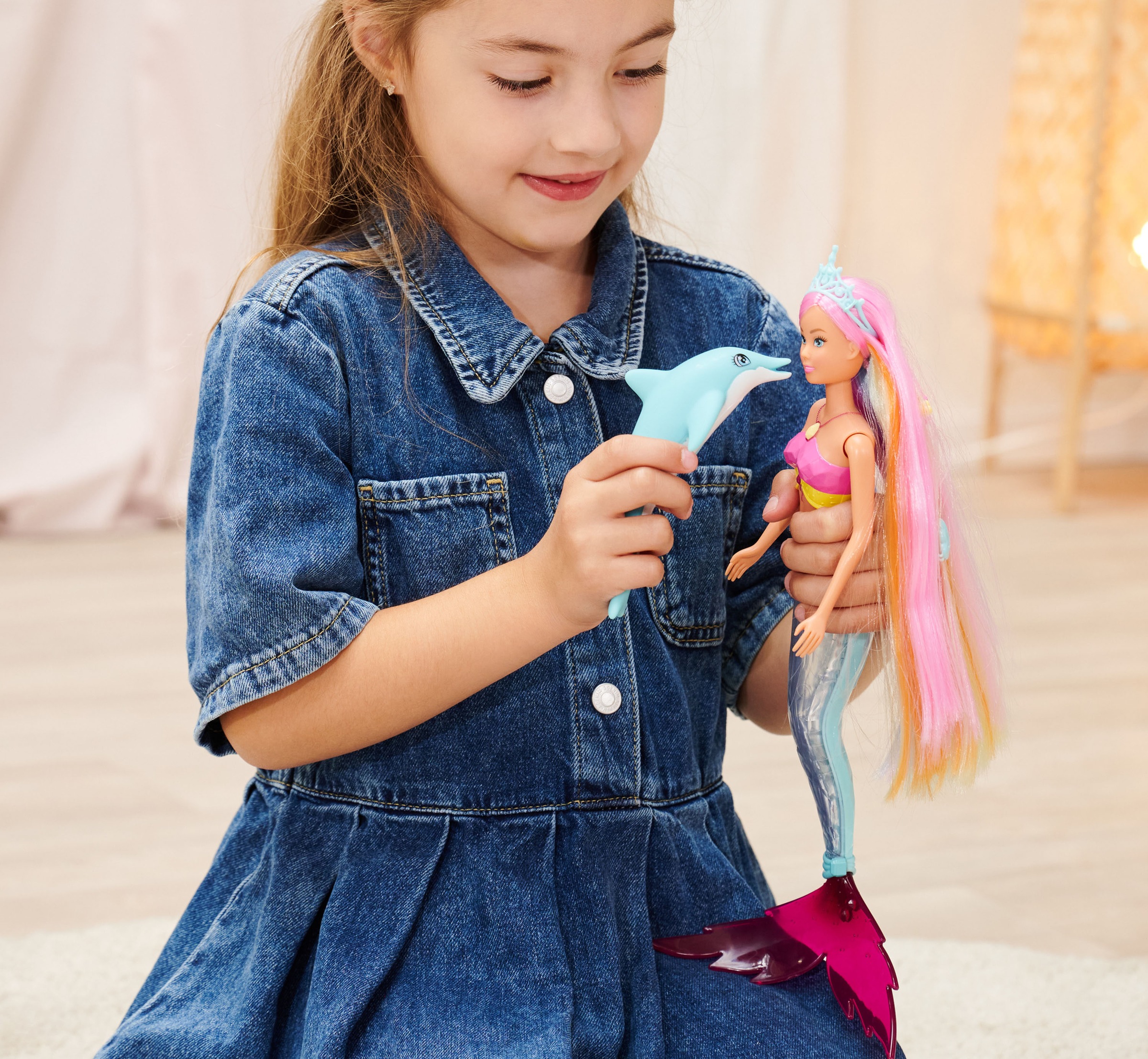 SIMBA Anziehpuppe »Steffi Love, Mermaizing« mit leuchtender Schwanzflosse