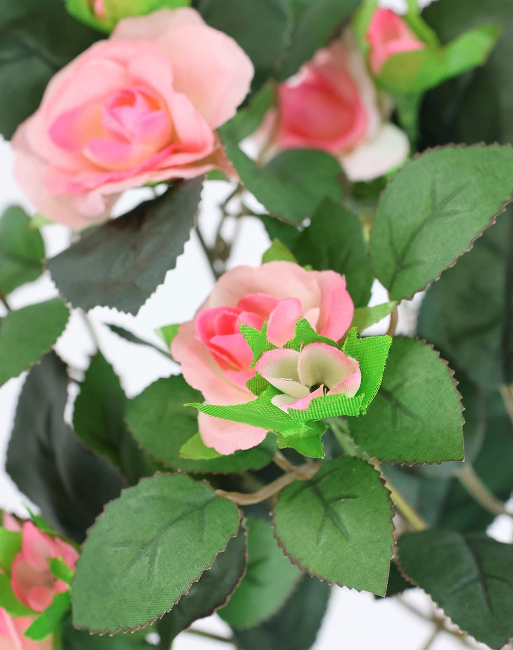 I.GE.A. Kunstblume »Künstlicher Rosenbusch«, Kunstrose Blume Strauß Bouquet Rosen Rosenbouquet Wildrose