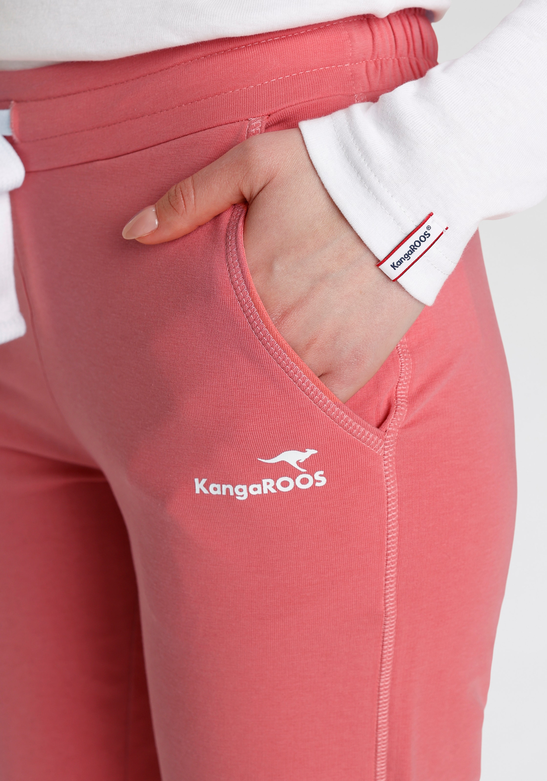 KangaROOS Jogginghose, in 7/8-Länge Logo-Druck ♕ bei mit