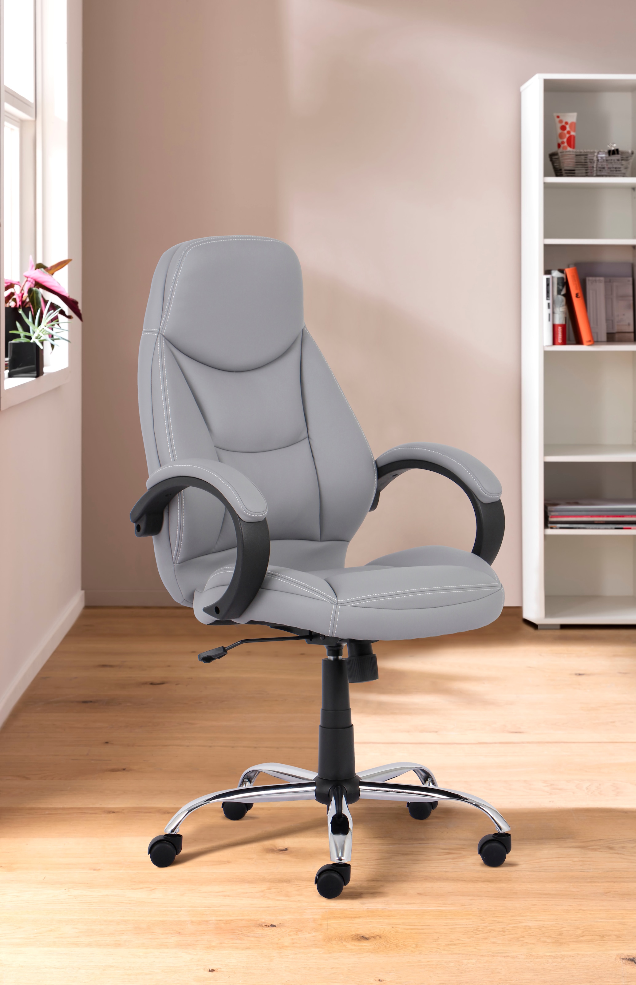 INOSIGN Chefsessel »Veronika, Bürostuhl,«, komfortabel gepolstert, in grau  oder schwarz auf Raten bestellen | Chefsessel