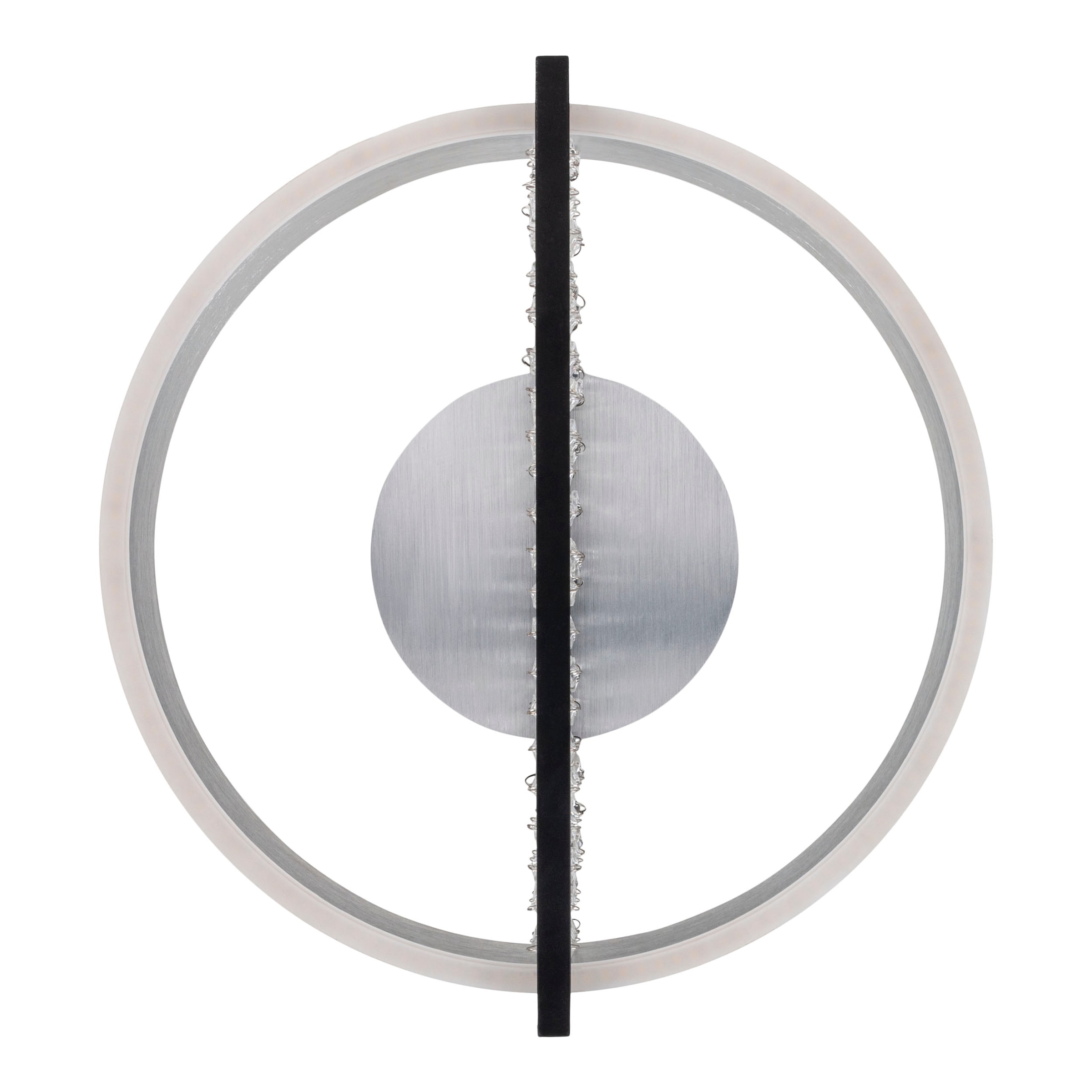 näve LED Deckenleuchte »Yvaris« LED-Modul 1 Stk. warmweiß - kaltweiß dimmbar per Fernbedienung, Memory, Nachtlicht, CCT, Kristallelemente