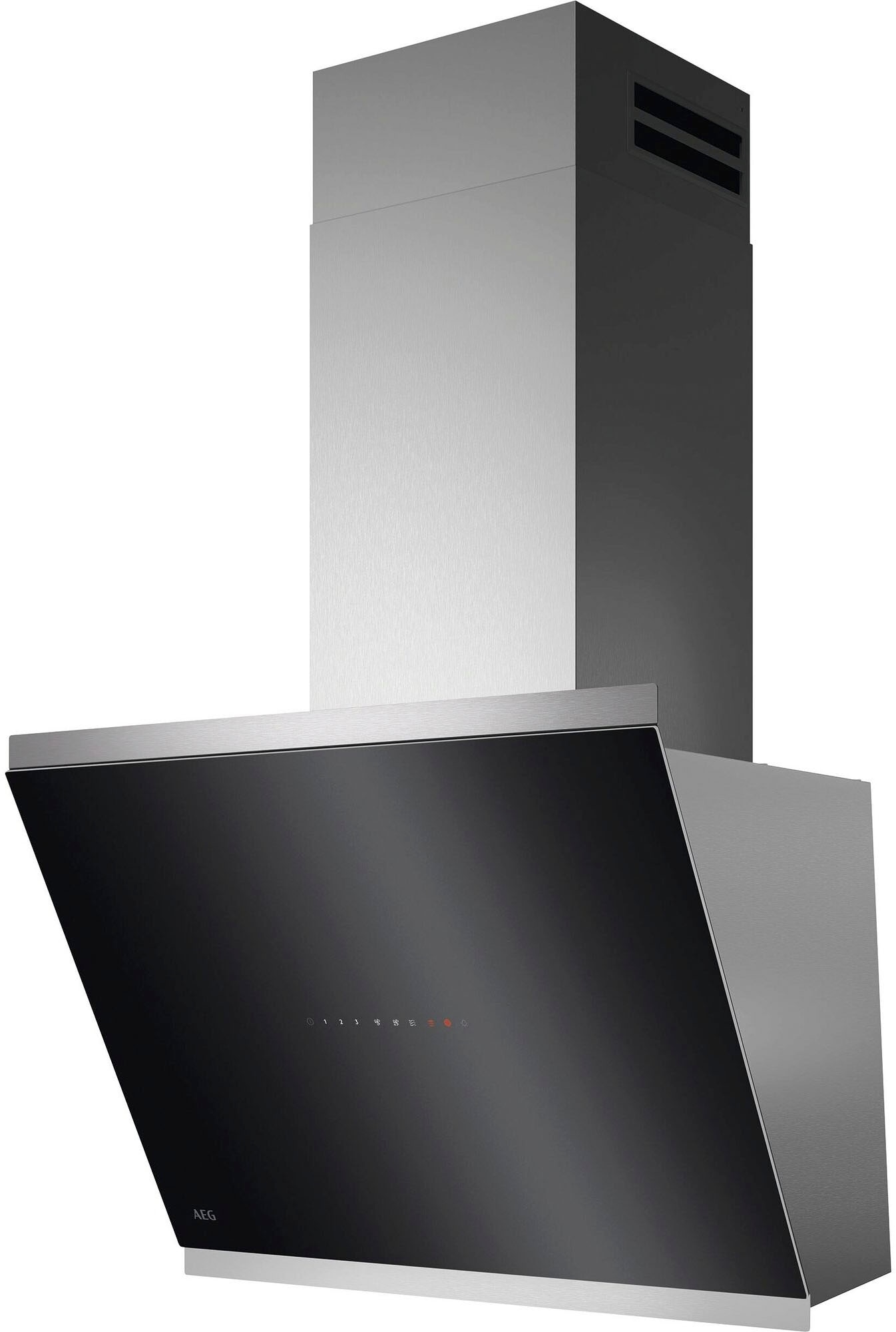 AEG GV77D61SL Wandmontiert Schwarz, Silber 725 m³/h