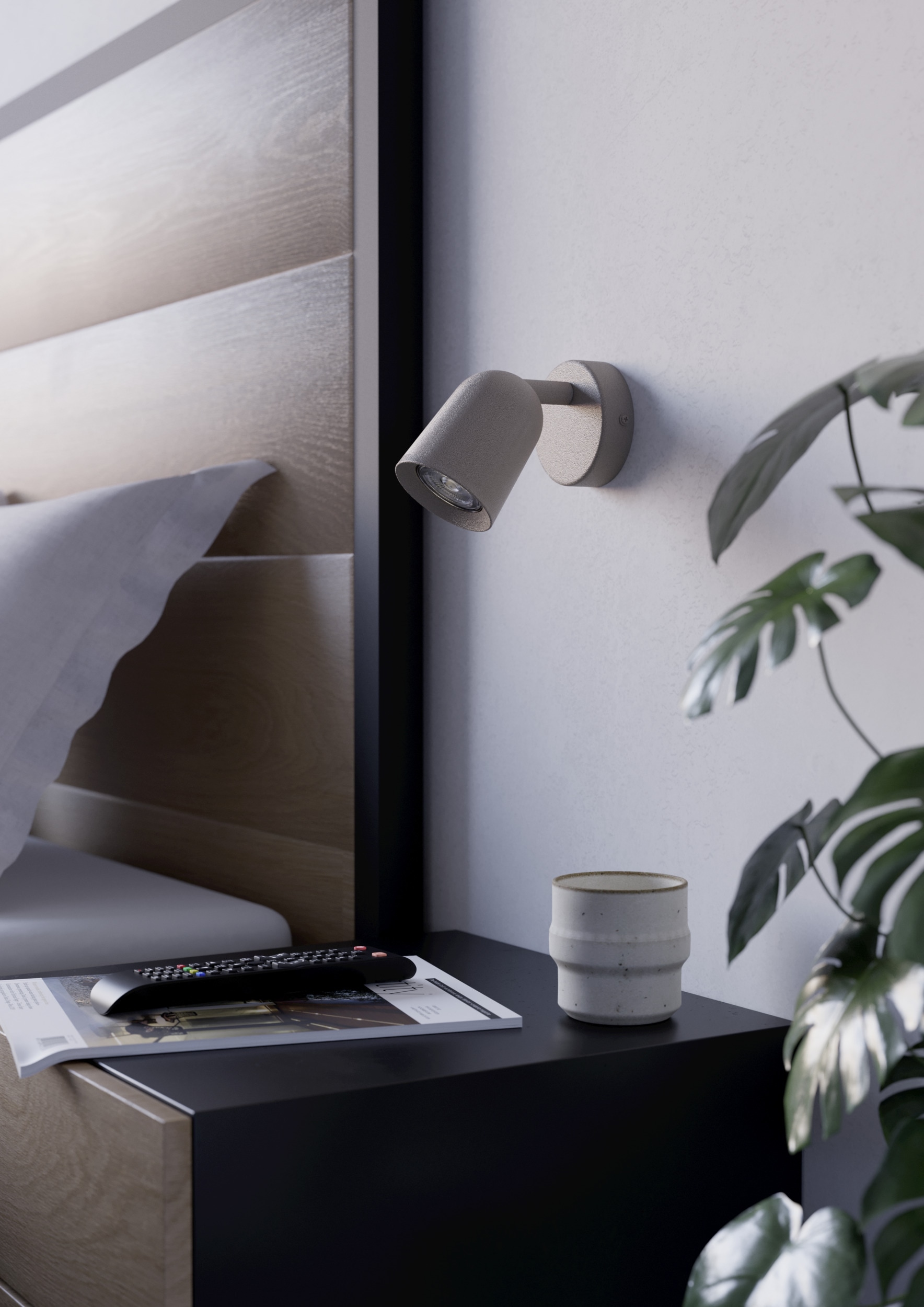 EGLO Deckenleuchte »CAMALDOLI Spotlampe - Stahl - GU10 - 1X5W - IP20« GU10 1 Stk. Wandleuchte, Wandspot, schwenkbar, Strahler, L8,5 x H11 x AL10,5 cm