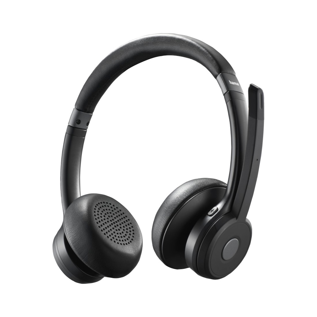 Hama PC-Headset »Bluetooth Headset (mit Mikrofon, kabellos, On Ear, für PC, Handy)«, Freisprechfunktion-Stummschaltung
