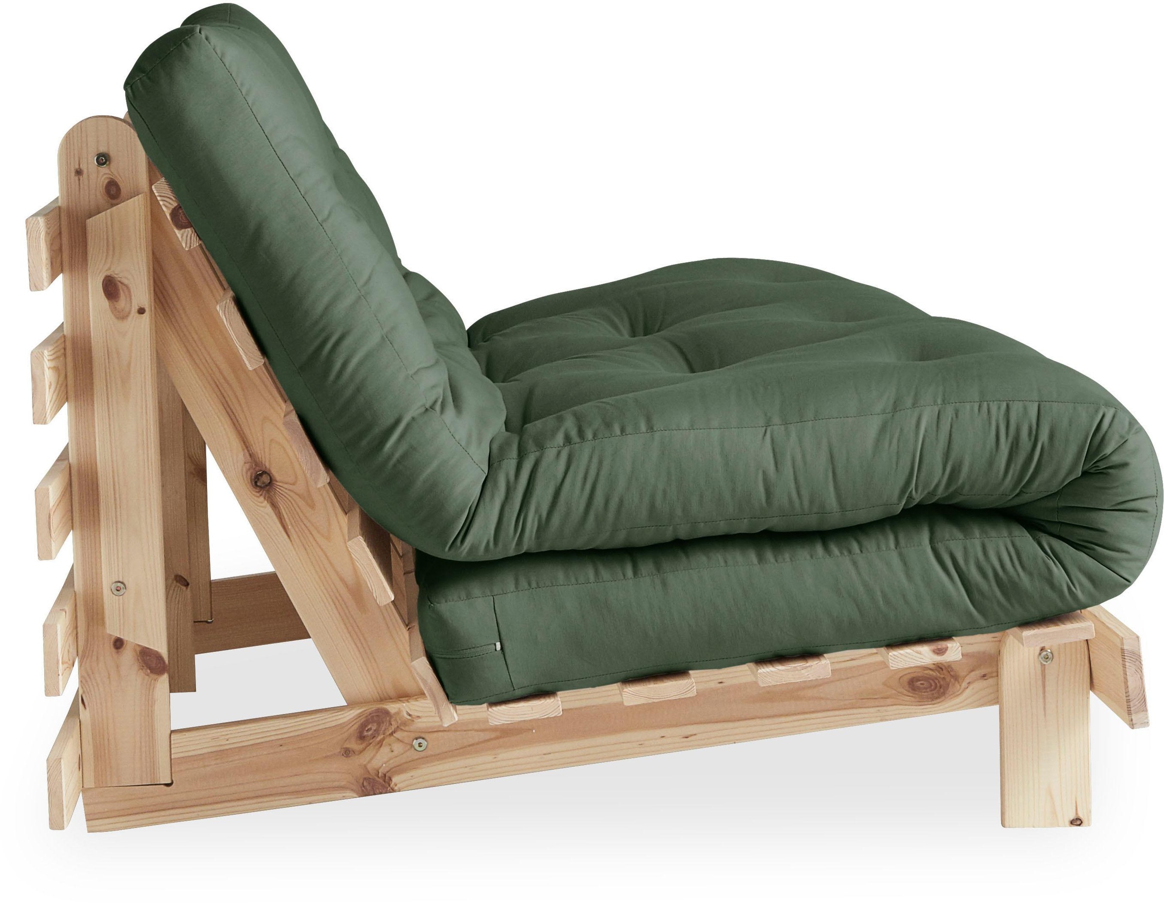 Karup Design Daybett »Roots Schlafsofa, Gästebett, Sofa inkl. Futonmatratze«, Liegefläche 90/140/160 x200 cm, FSC® zertifizierte Kiefer