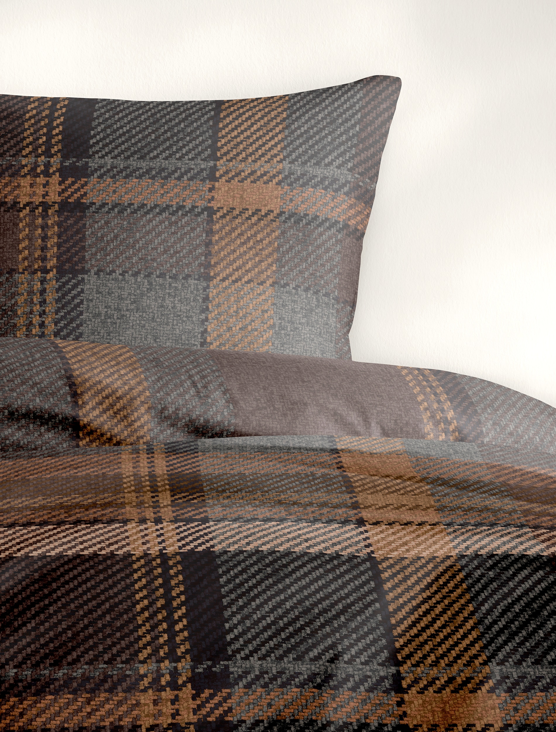 BIERBAUM Bettwäsche »4046« 2 Stk. tlg. in Renforcé und Biber aus 100% Baumwolle, kuschelig weich