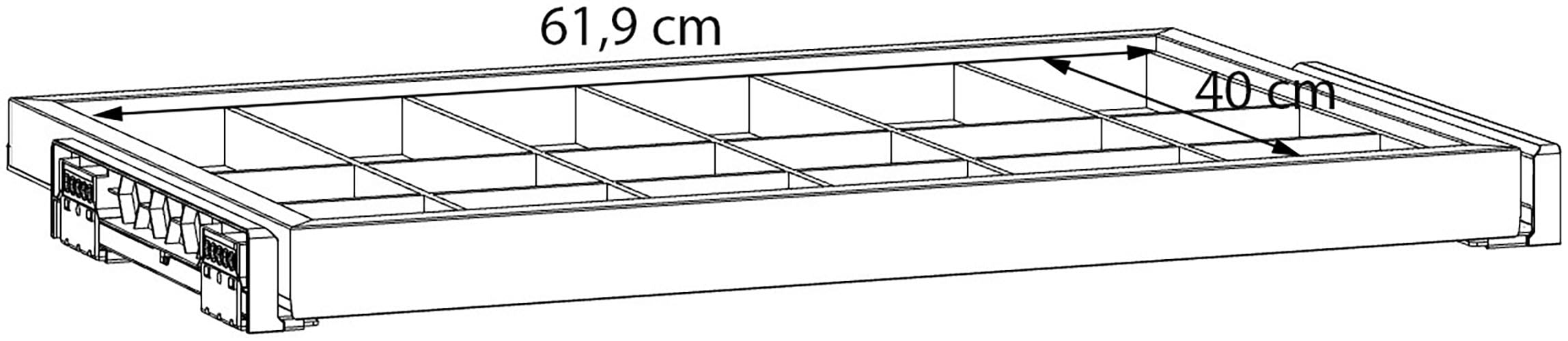 FORTE Inneneinteilung Schmuck Organizer, Überblick, perfekt sortiert