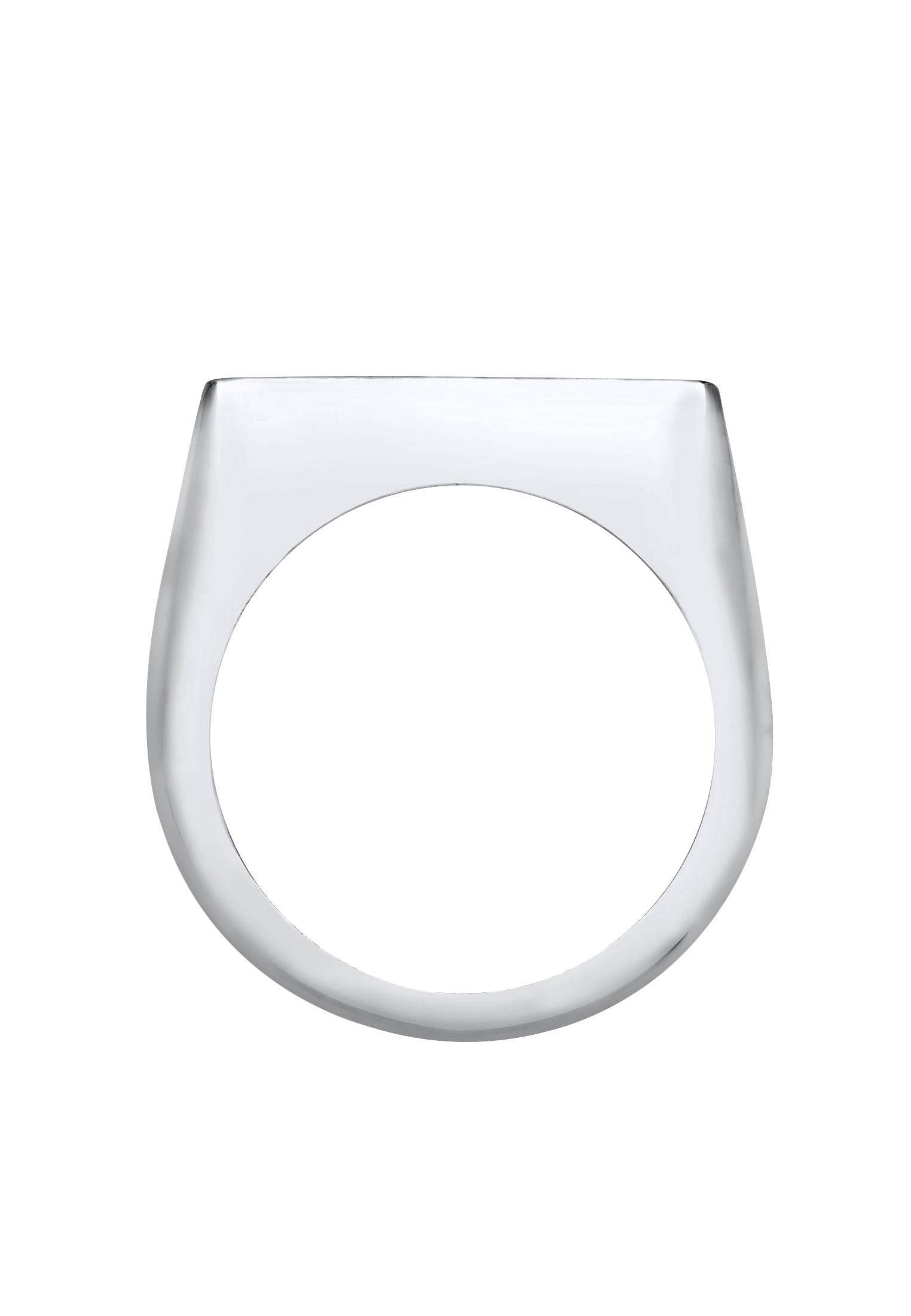 Elli Siegelring »Ring Siegelring Glanz Schlicht Trend 925 Silber«