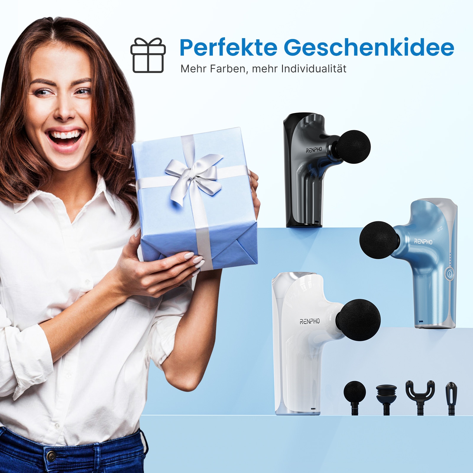 Renpho Massagepistole »Renpho Mini Massage Gun GM173« Ideal für Menschen, die viel unterwegs sind