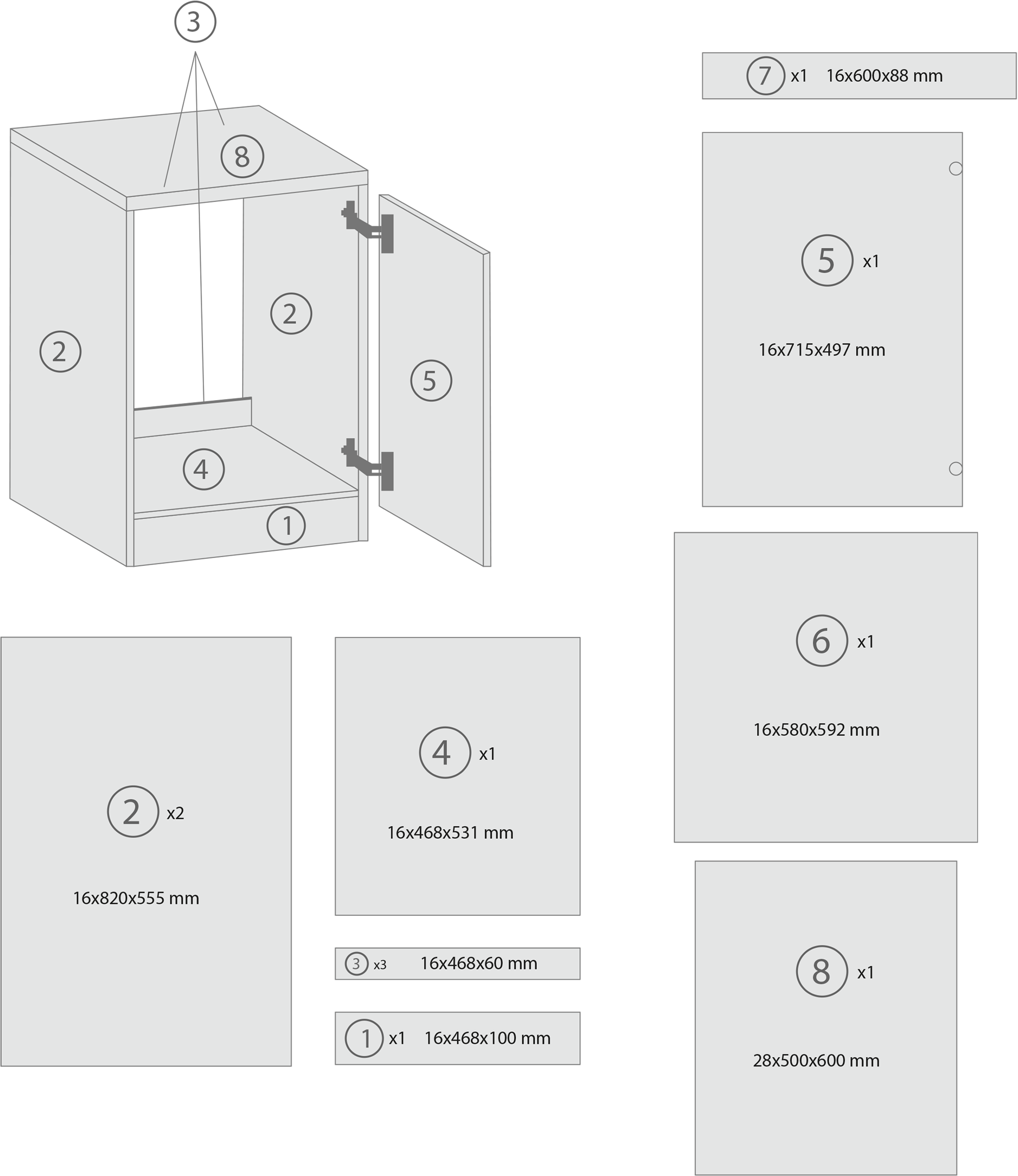 RESPEKTA Spülenschrank »Merle« Breite 50 cm, Soft-Close, Griffe aus Metall, 85 cm Arbeitshöhe
