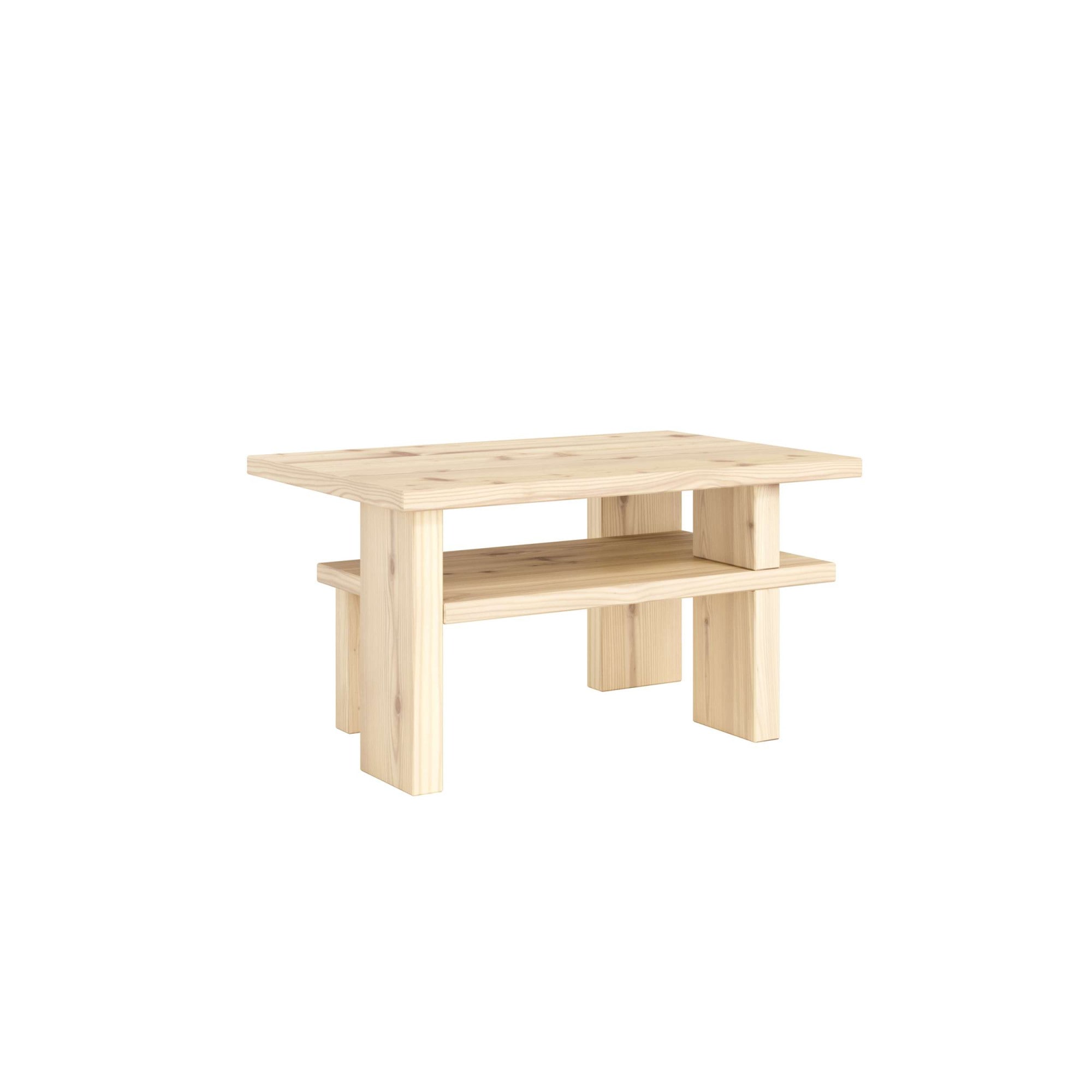 Karup Design Couchtisch "Japan Kaffeetisch kompakt, stilvoll, funktional, Made in Europe" vielseitig einsetzbar, aus massivem FSC-zertifiziertes Massivholz