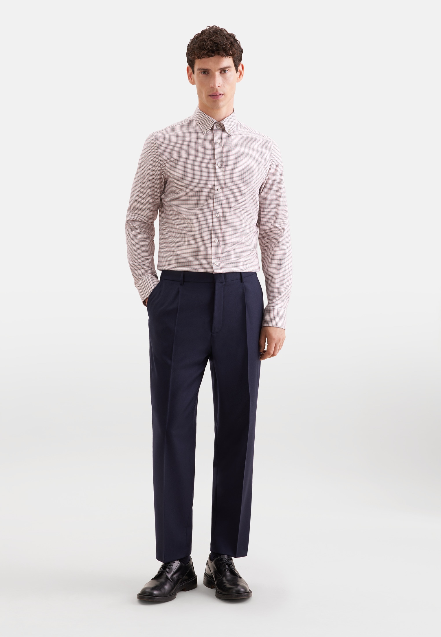 seidensticker Flanellhemd »Schwarze Rose« Slim 1/1 Button-Down-Kragen Karo
