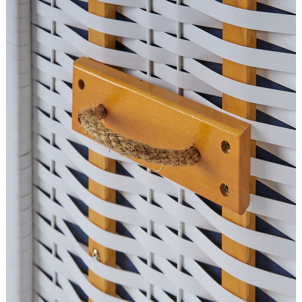 KONIFERA Strandkorb »Amrum«, BxTxH: 115x150x72 cm, 2-Sitzer